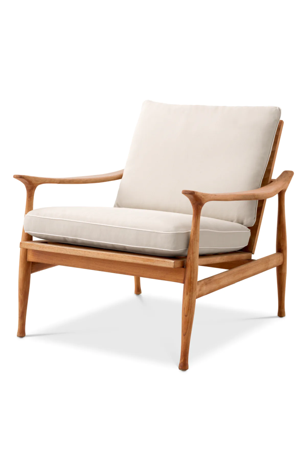 Natural Teak Outdoor Lounge Chair | Eichholtz Manzo、mySite、neckold