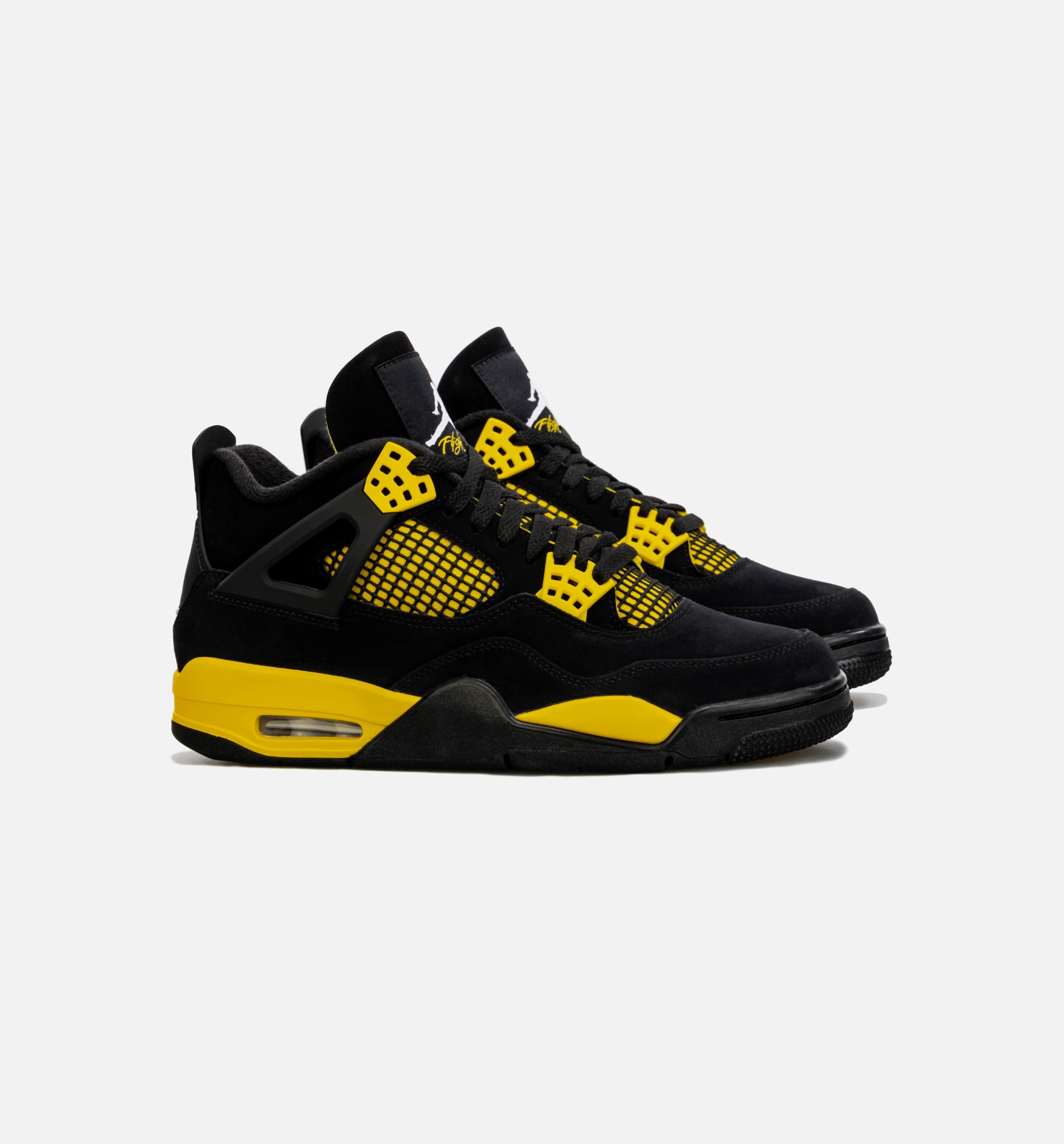 Air Jordan 4 Retro Thunder Mens Lifestyle Shoe - Black/Yellow Limit One Per Customer、mySite、dreamappss