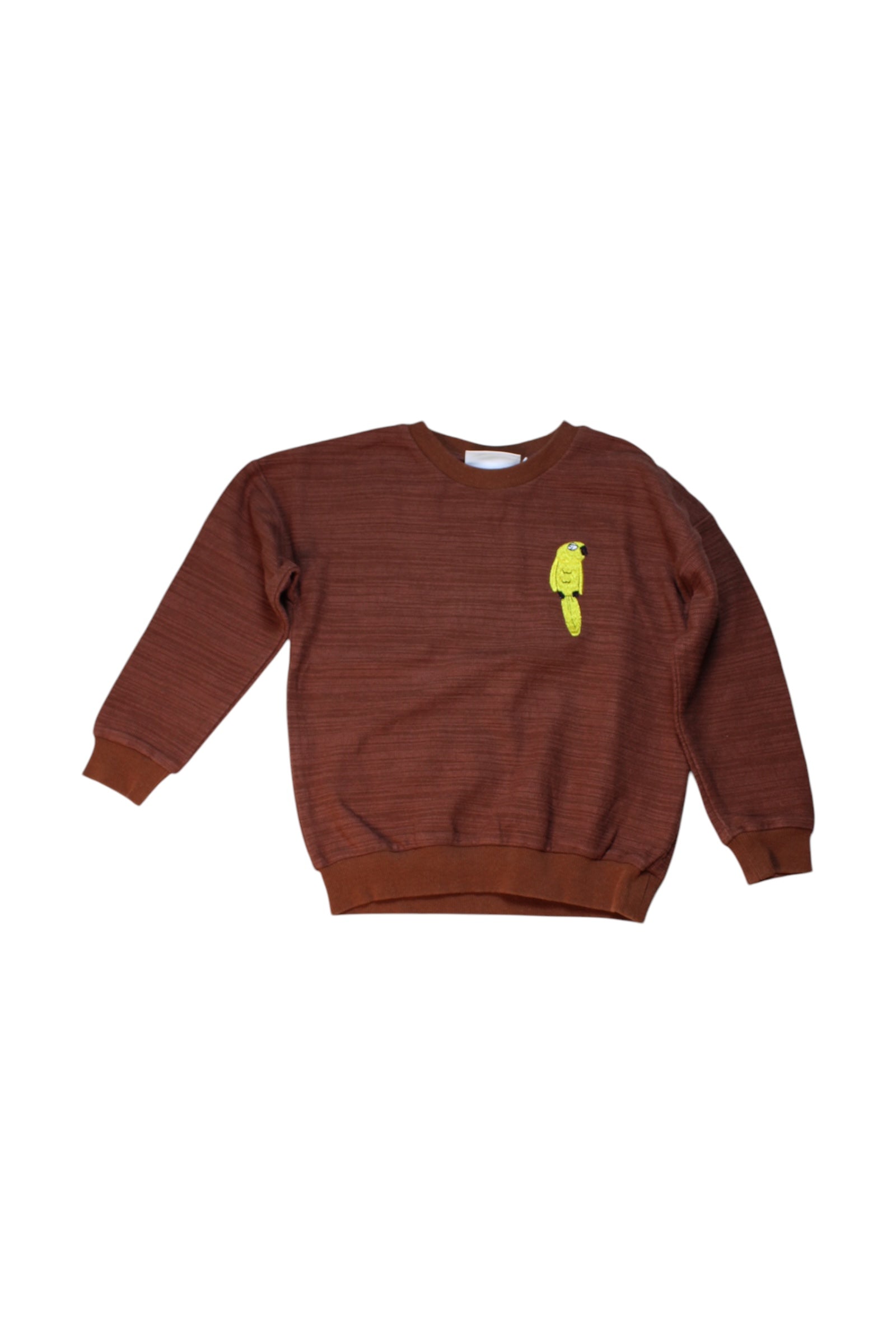 Mini Rodini Crewneck Sweatshirt With Yellow Animal Patch 6T、mySite、g9winljtr