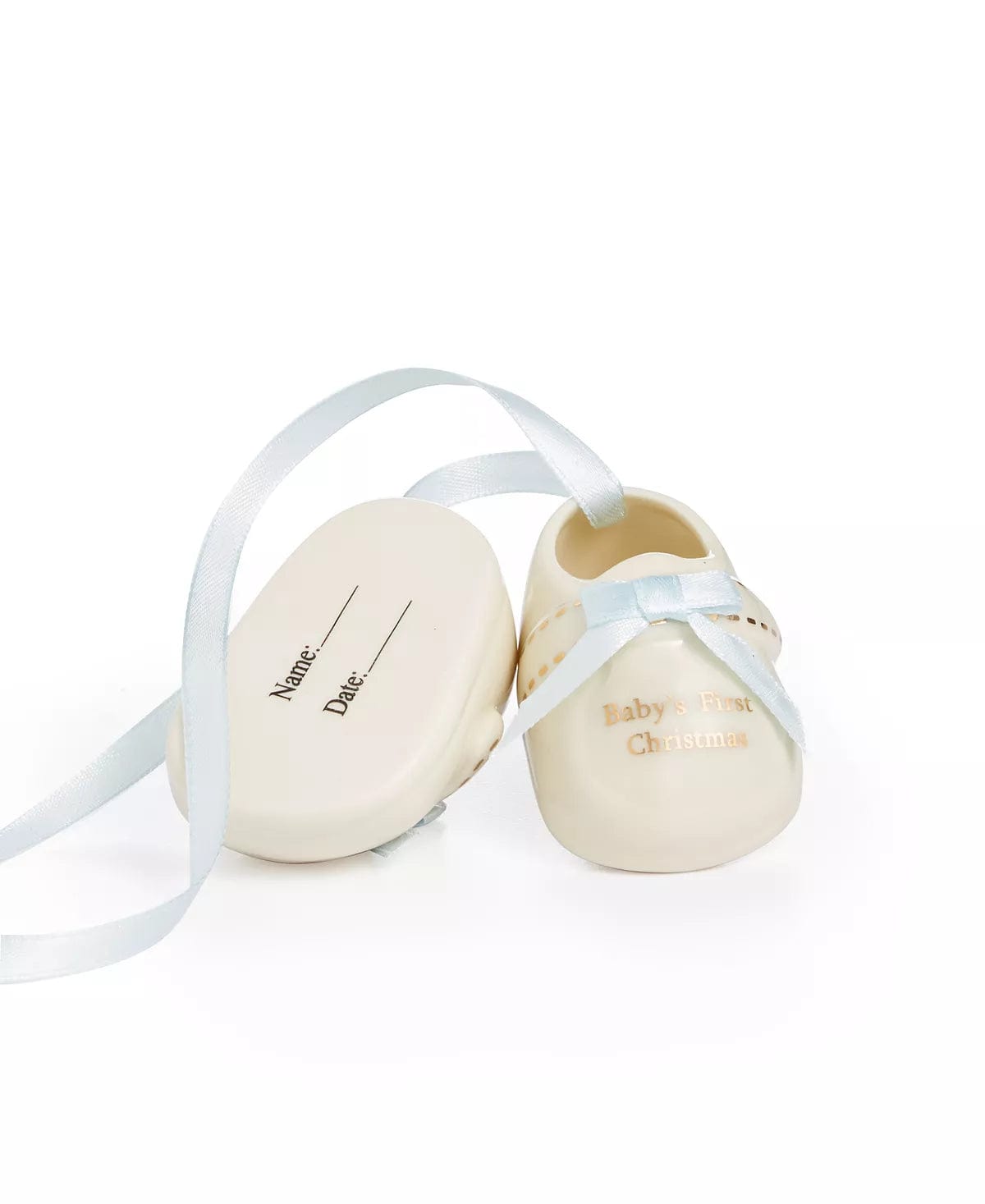 Holiday Lane 2021 Baby's 1st Christmas Blue Porcelain Ornament、mySite、g9winljtr