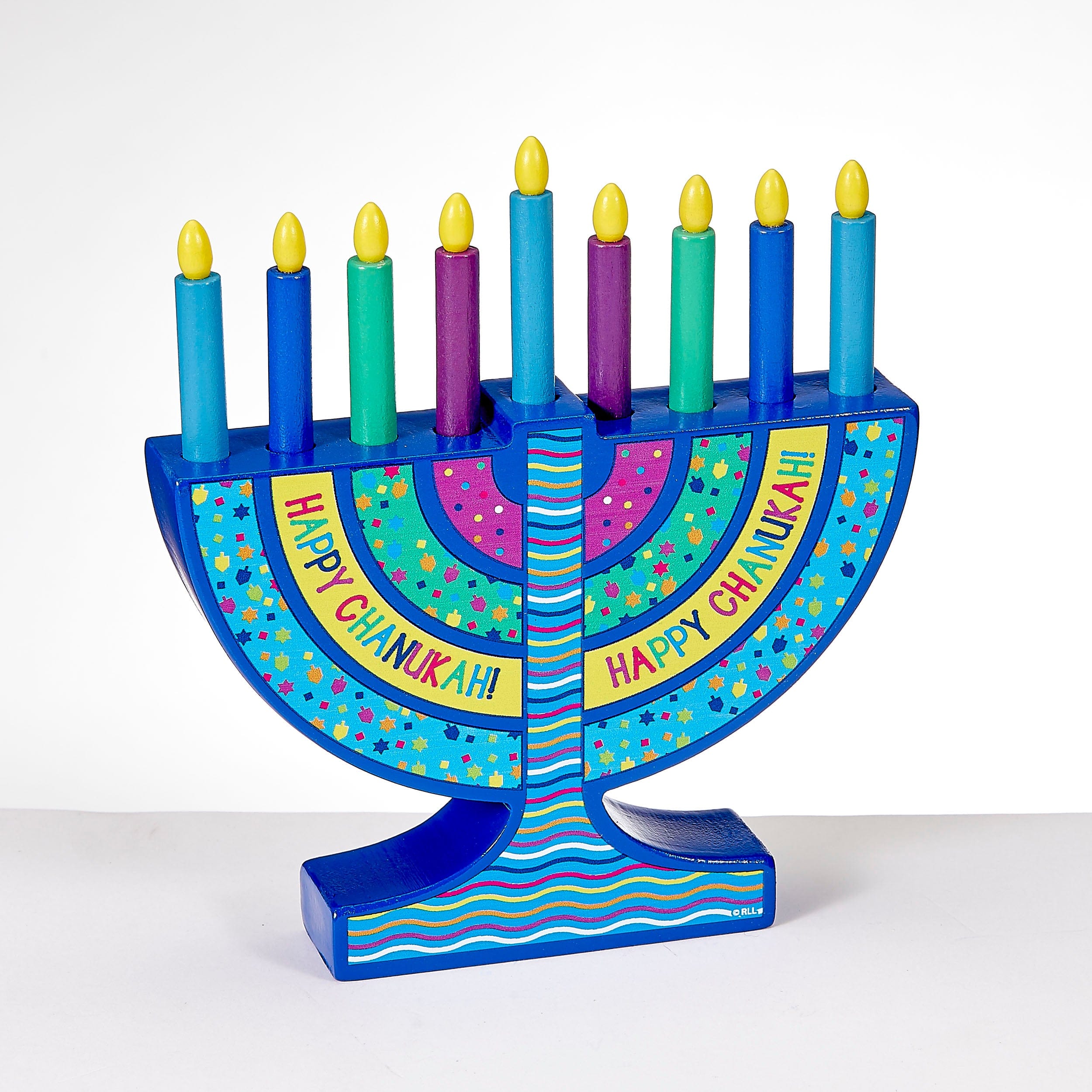 Mini Wood Menorah With Removable Wooden Candles、mySite、topwebapps