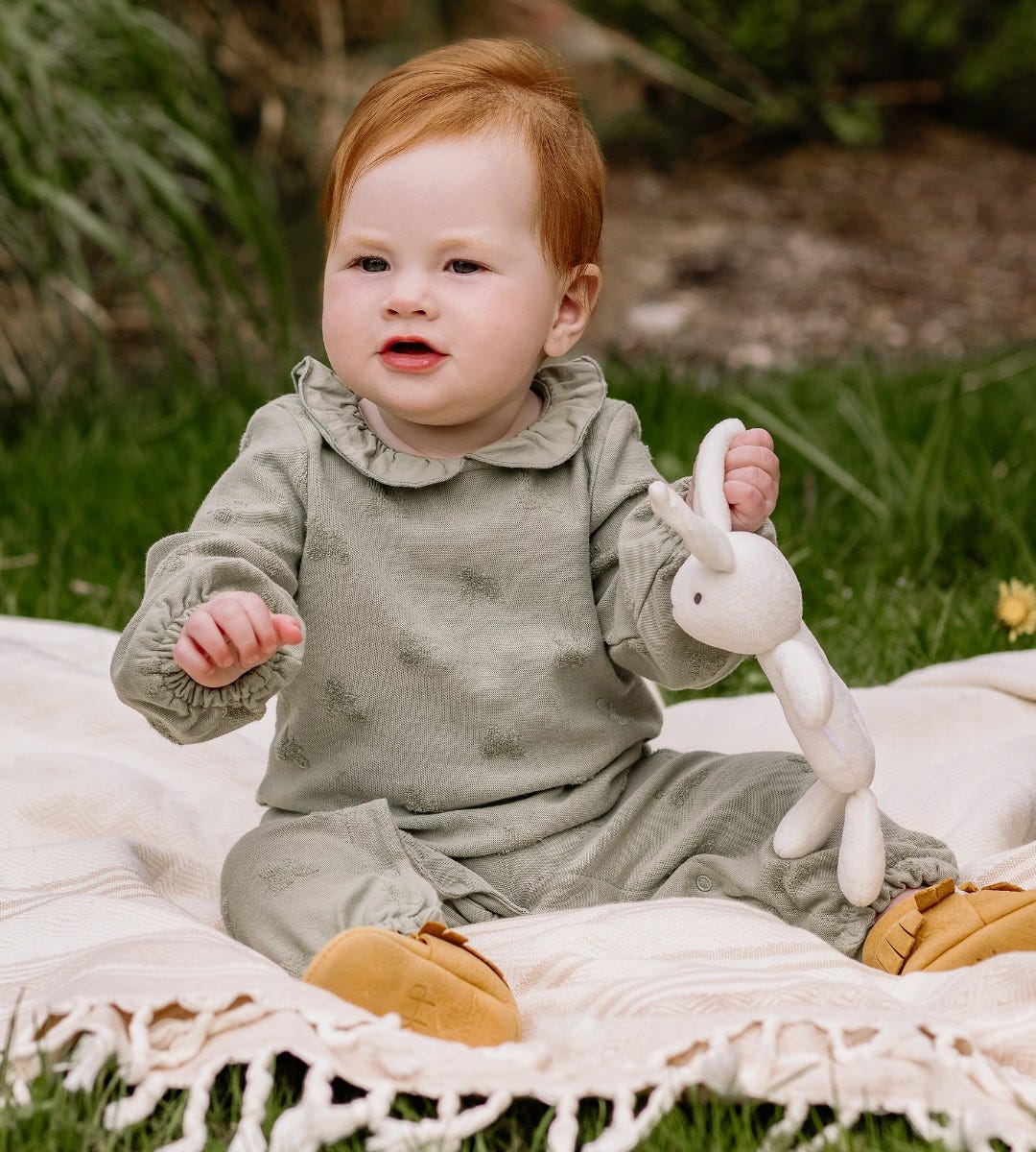 Raised Terry Bee Baby Girl Jumpsuit、mySite、g9winljtr