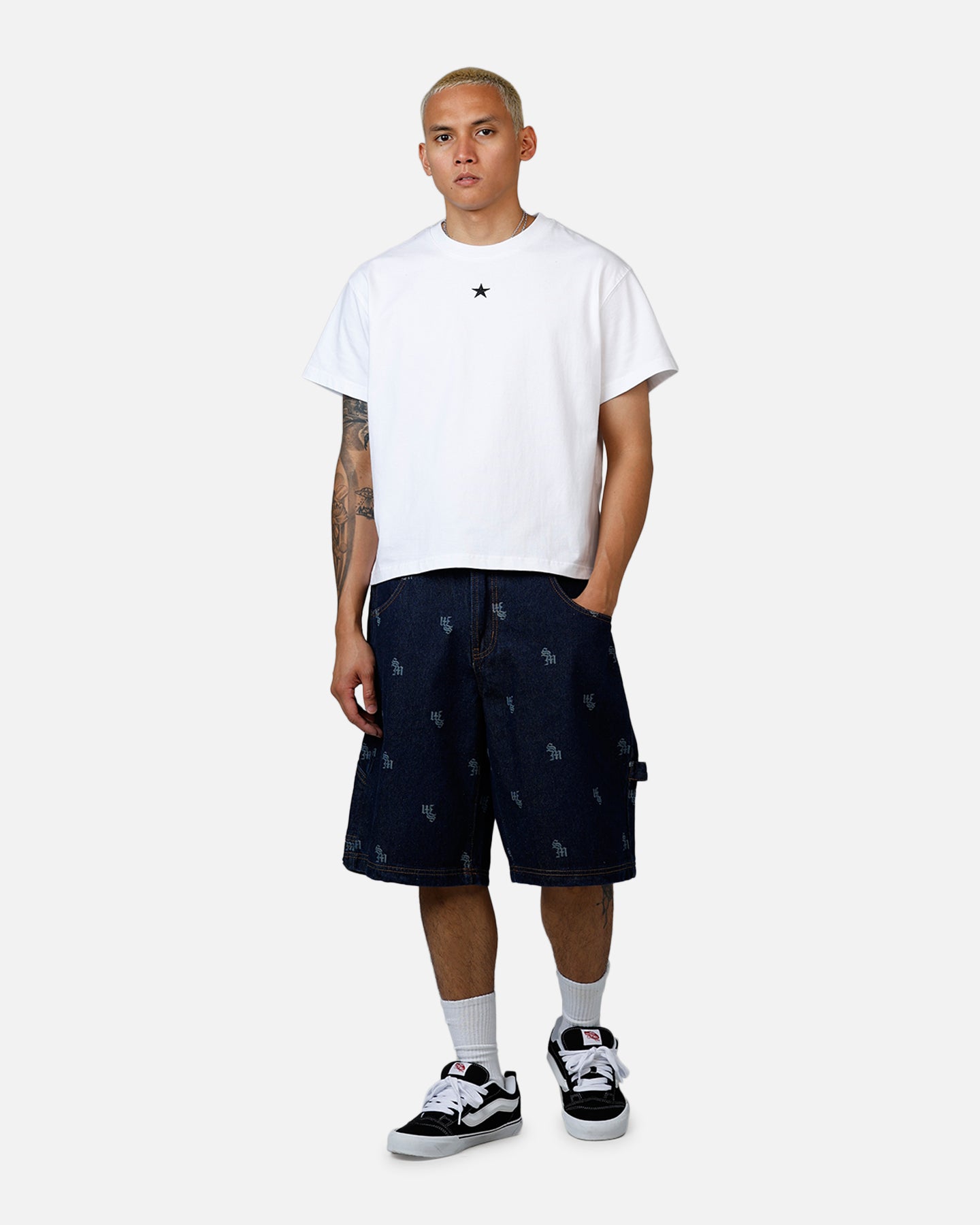 Saint Morta Amplus Denim Jorts Indigo/Tan、mySite、zt4zffjzw