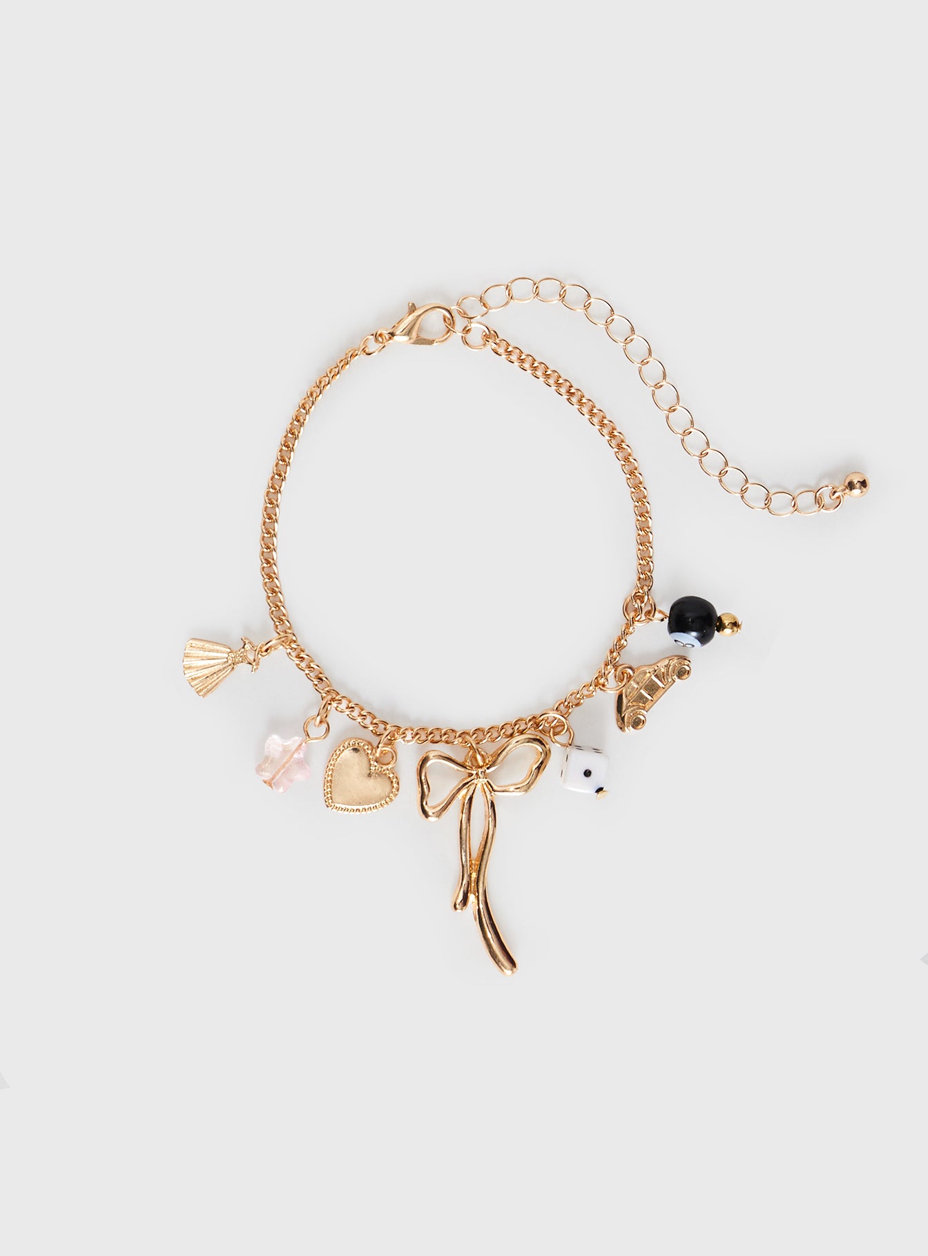 Good Luck Babe Charm Bracelet Multi、mySite、solidvoid