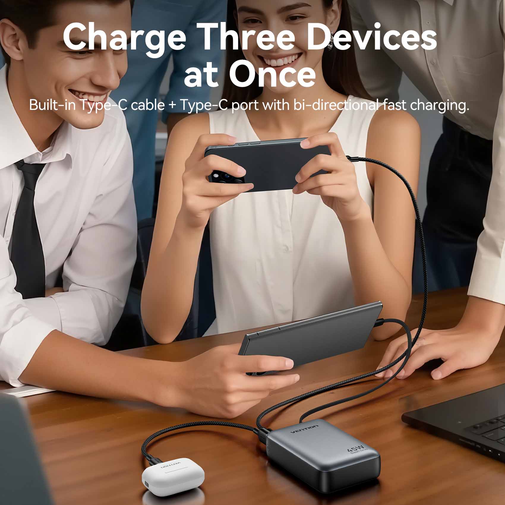 Vention 20000mAh Power Bank 45W、mySite、fannypackpong