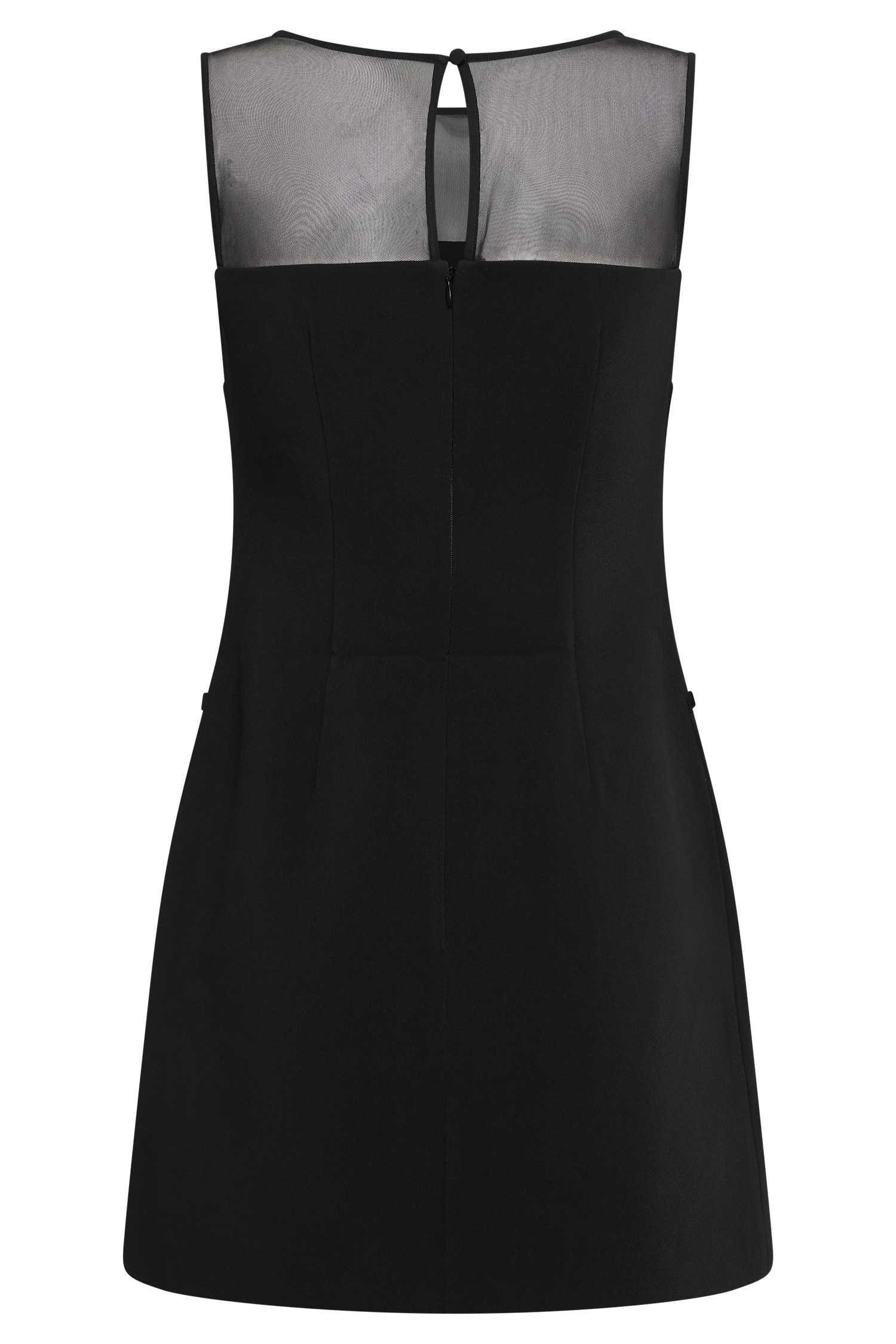 Posie Suiting Belted Mini Dress - Black、mySite、solidvoid