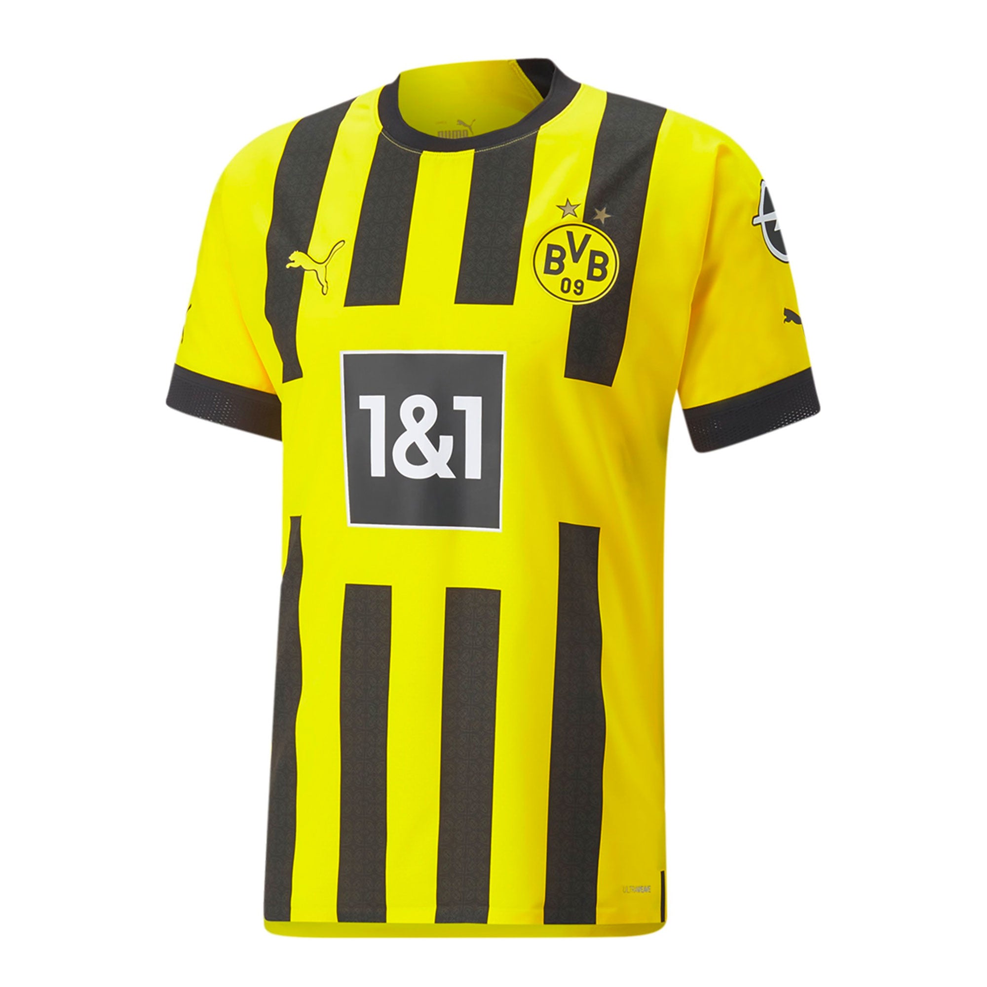 PUMA Men's Borussia Dortmund 2022/23 Authentic Home Jersey Cyber Yellow/Black、mySite、bottomscart