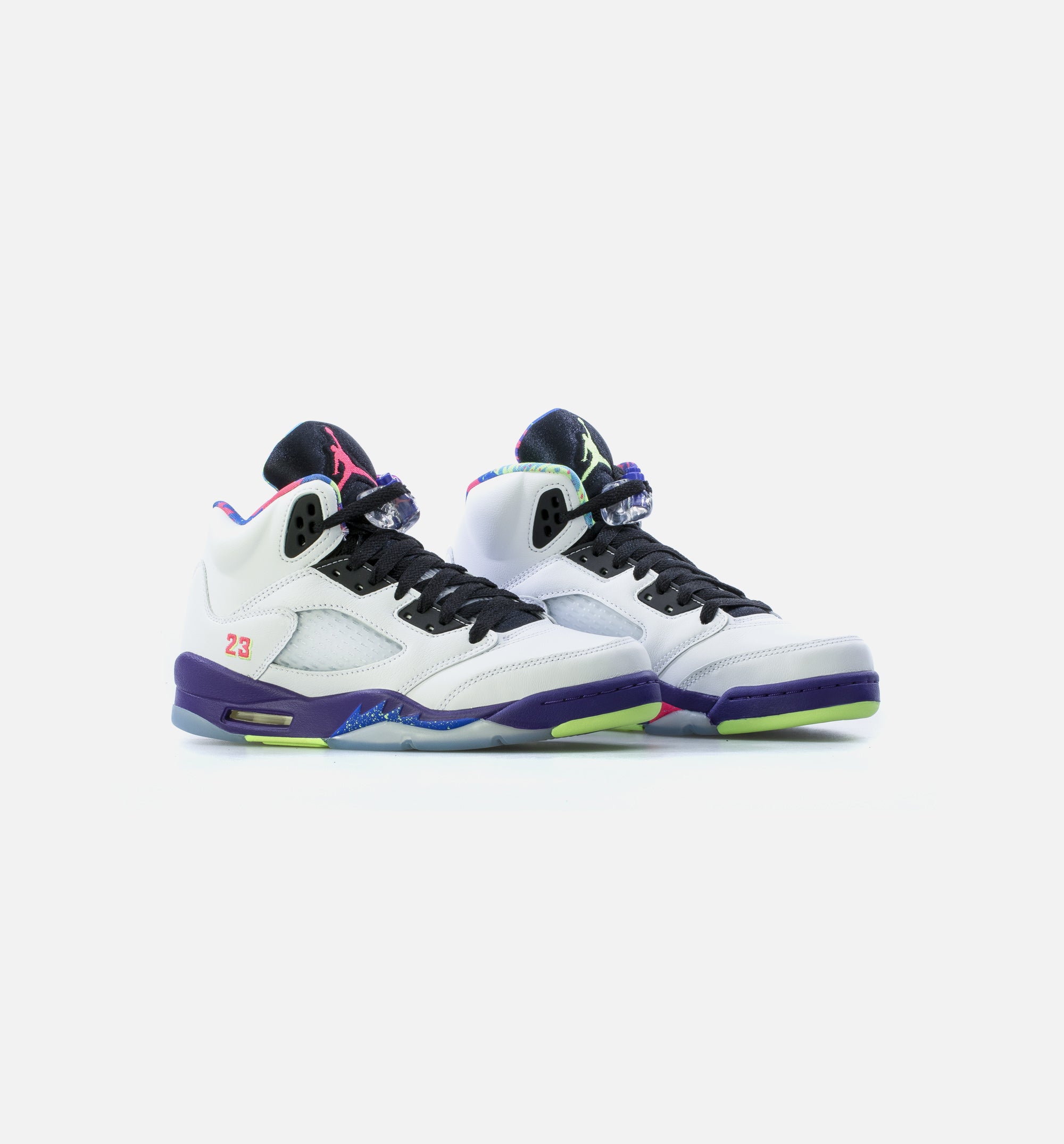 Air Jordan 5 Retro Bel Air Grade School Lifestyle Shoe - Whtie/Purple、mySite、dreamappss