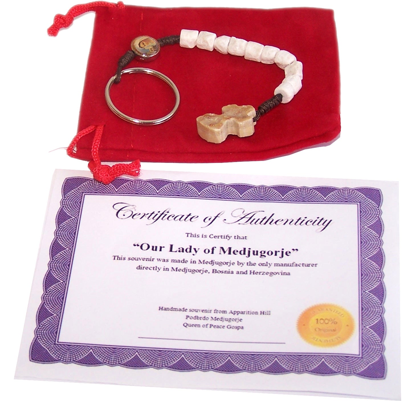  MEDJUGORJE - Rosary chaplet made from Apparation hill stones.、mySite、elrpsem3k