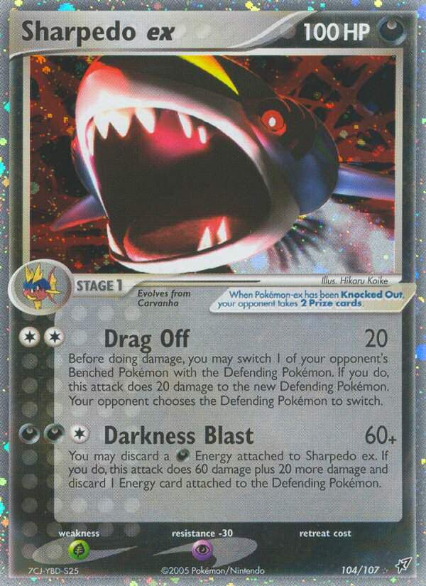 Sharpedo ex (104/107) EX: Deoxys、mySite、waistdrama