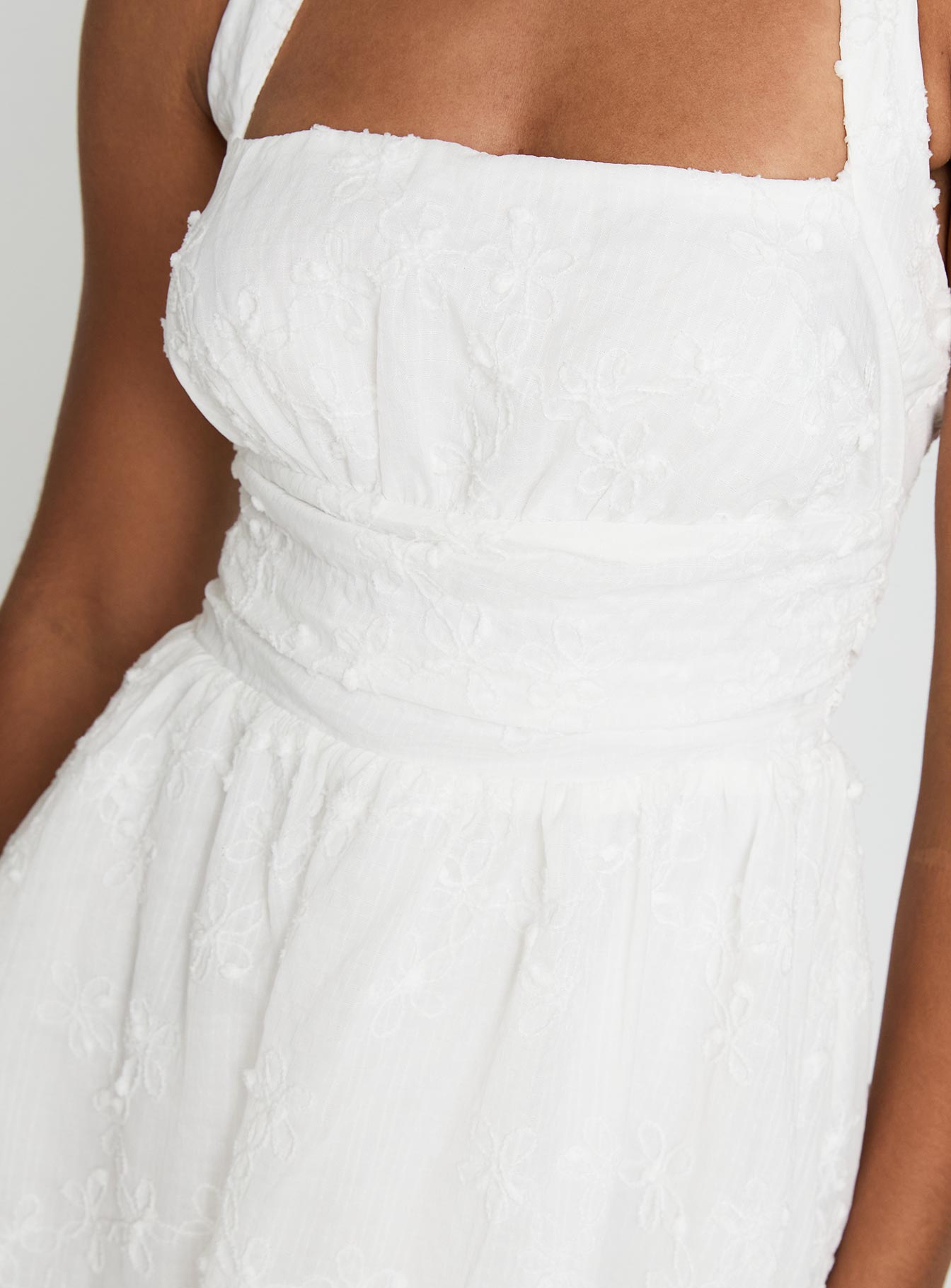 Scarlytte Halter Mini Dress White、mySite、solidvoid