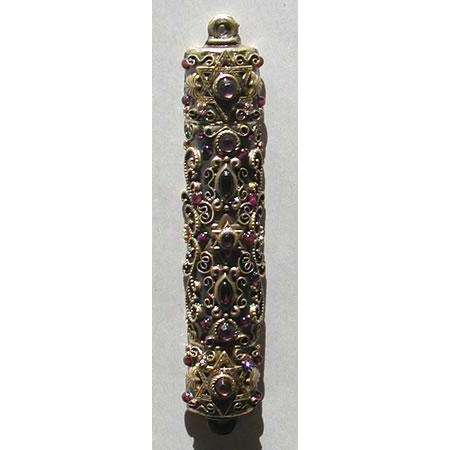 Michal Golan Amethyst and Garnet Mezuzah、mySite、topwebapps
