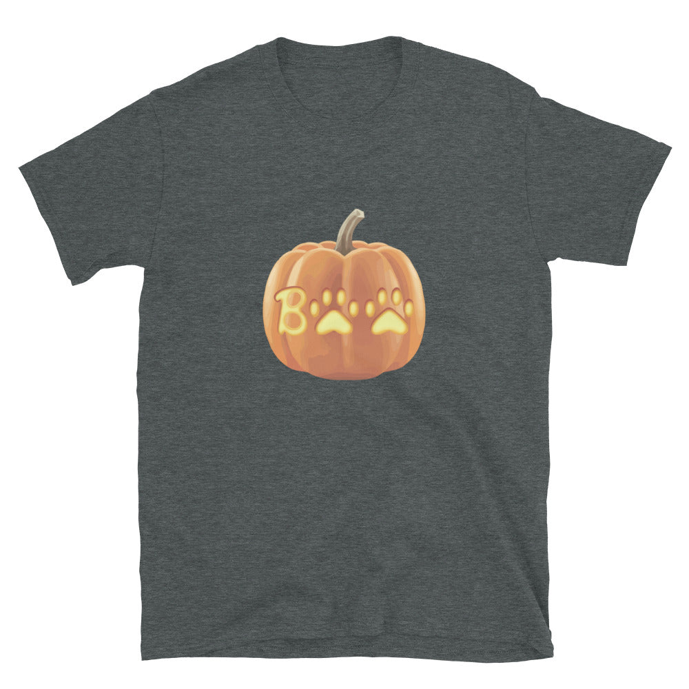 Paw Print Boo Pumpkin T-Shirt、mySite、camillekostekn