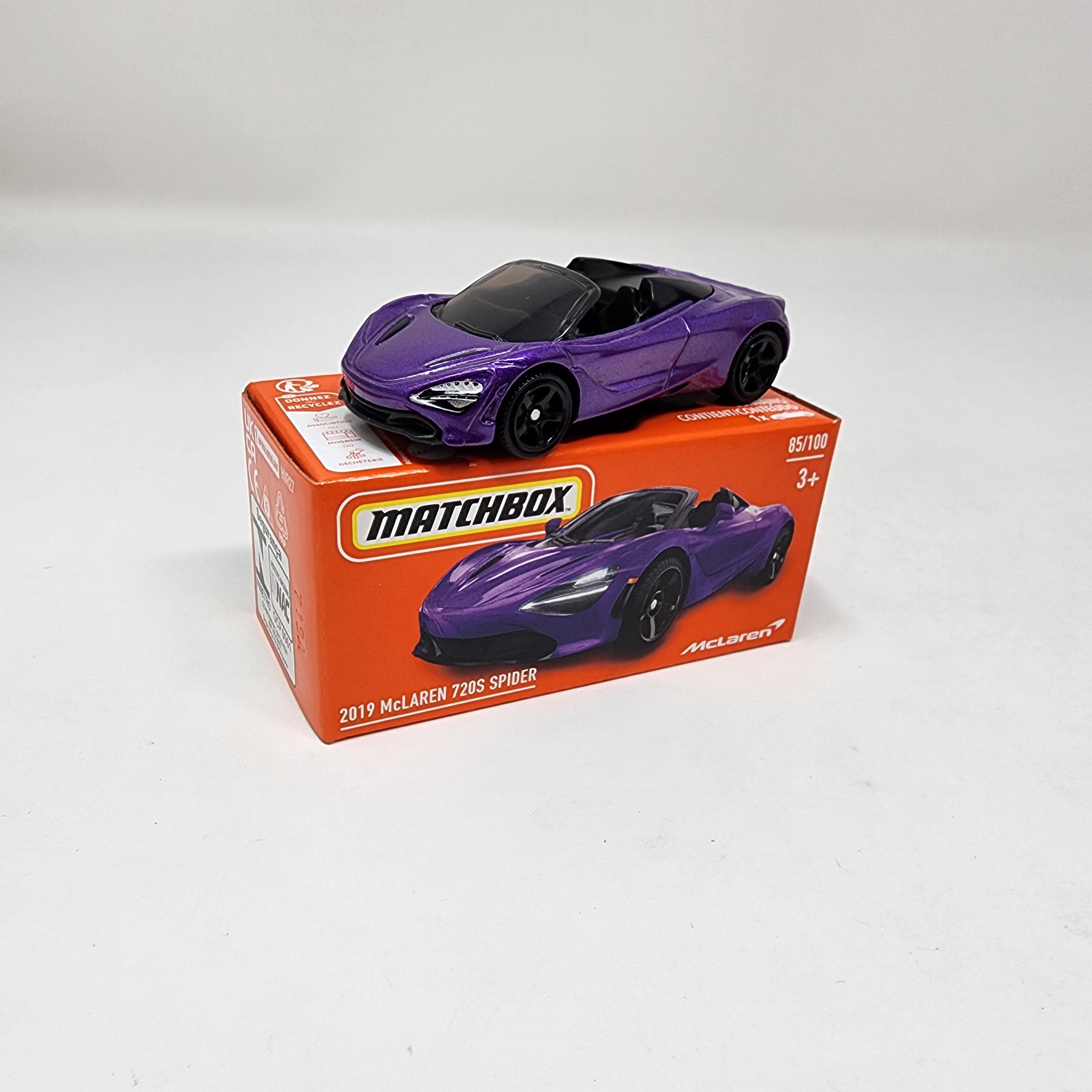 2019 McLaren 720S Spider #85 * 2024 Matchbox Power Grabs Case J、mySite、hgirdovlk