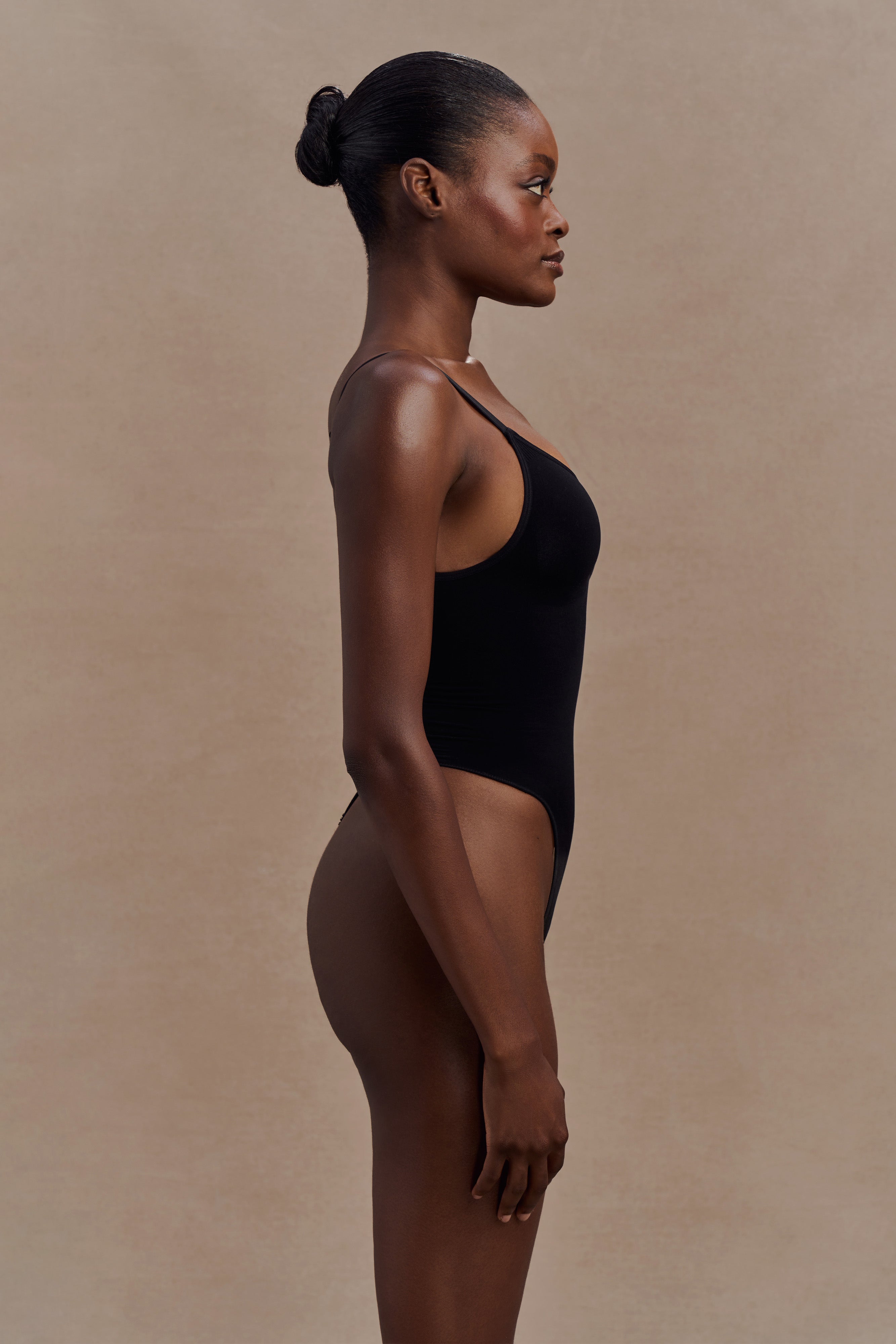 Alyssa Backless Shapewear Bodysuit - Black、mySite、solidvoid