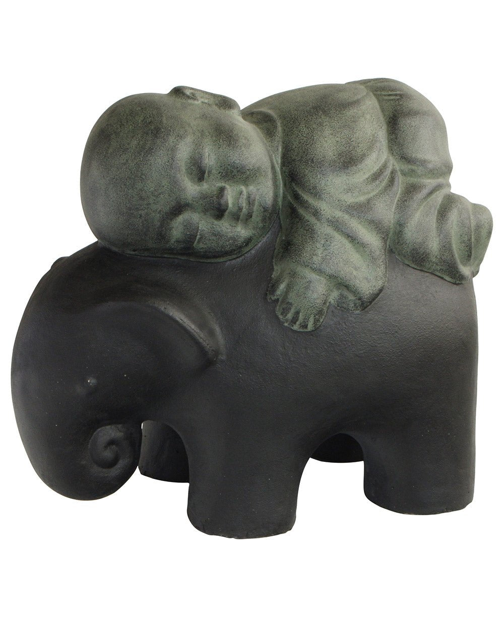 Baby Monk and Elephant Garden Statue、mySite、topwebapps