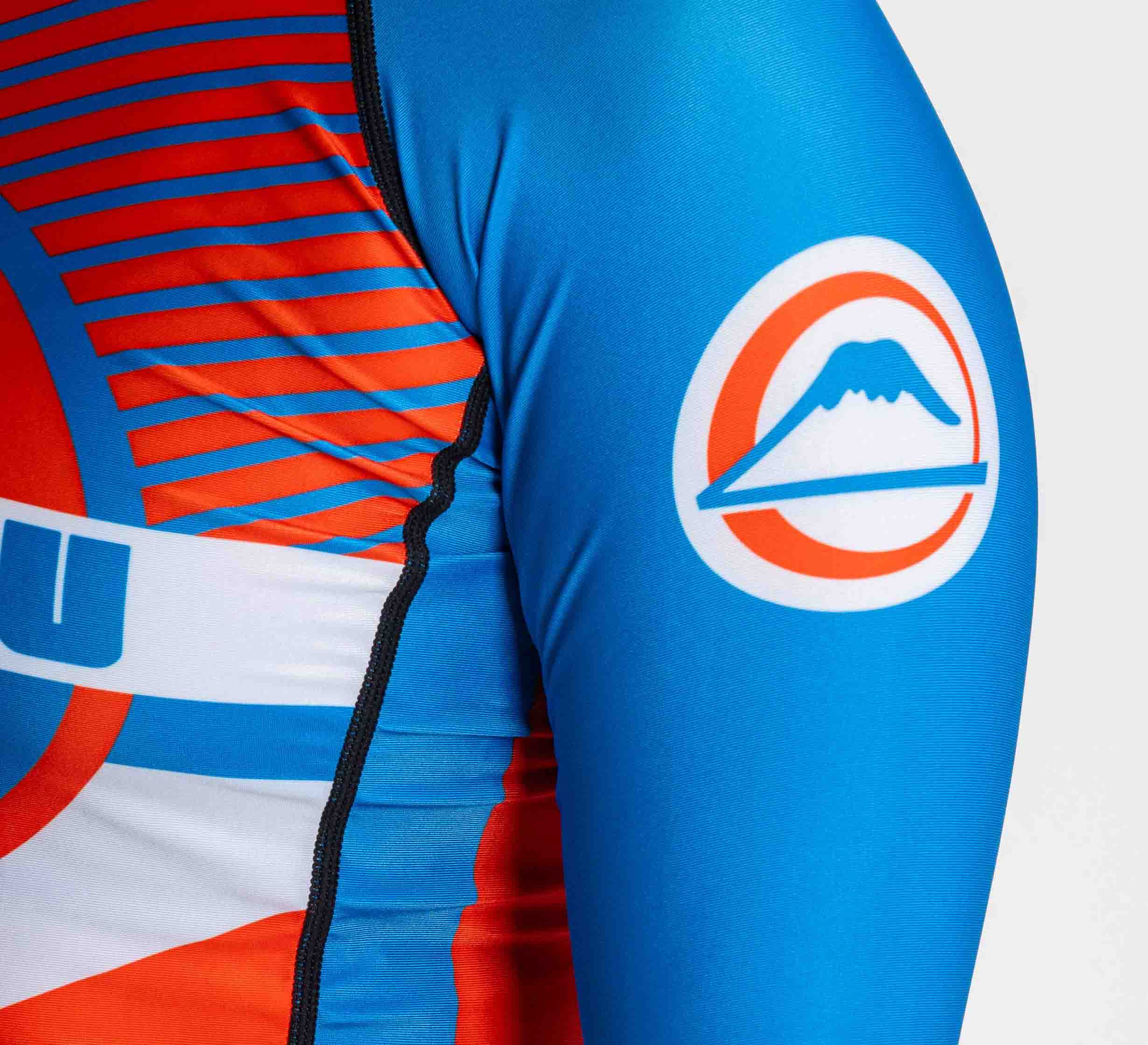 Womens Pacer Flex Lite Long Sleeve Rashguard Blue/Red、mySite、gigharbornorthrealestate