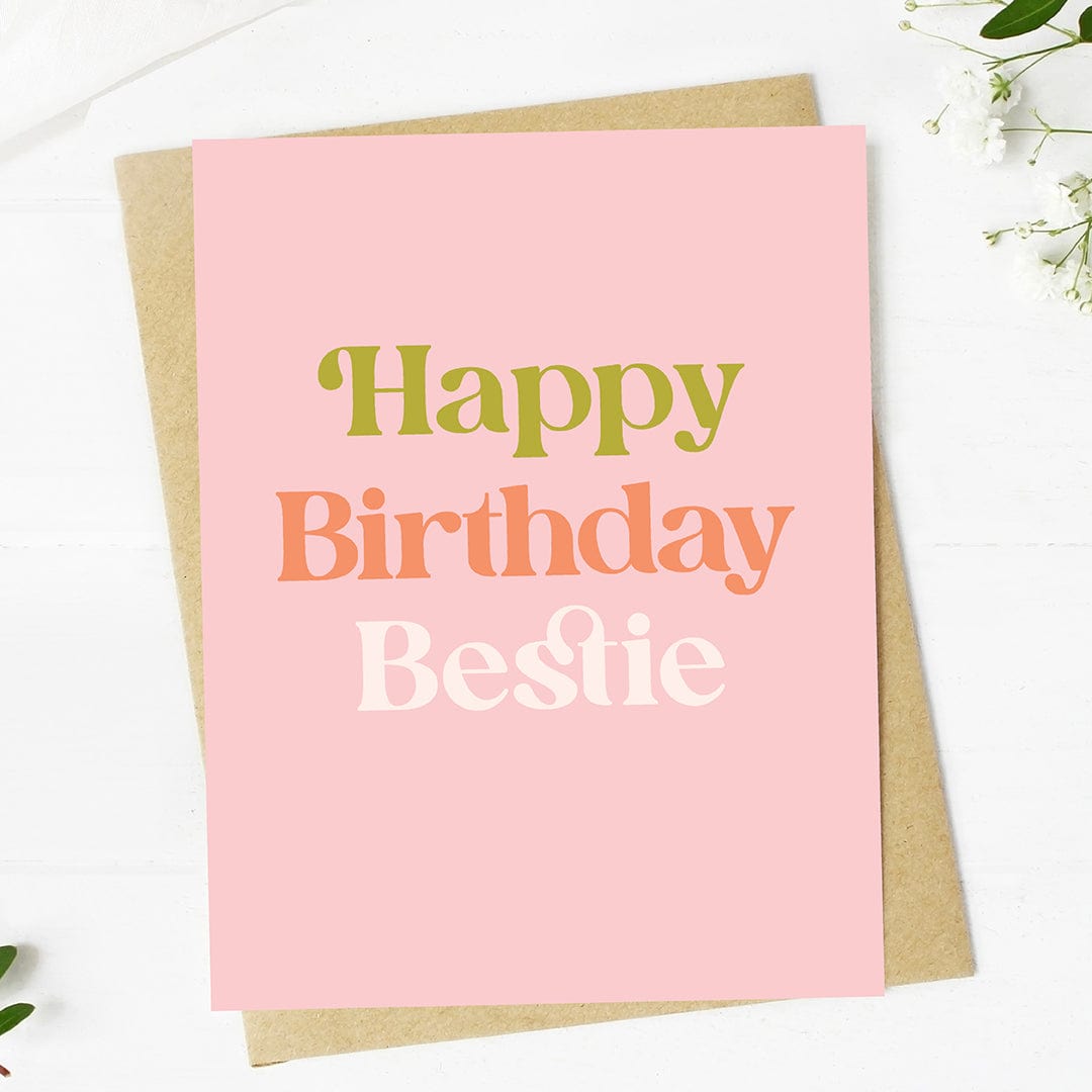  Happy Birthday Bestie Greeting Card、mySite、elrpsem3k