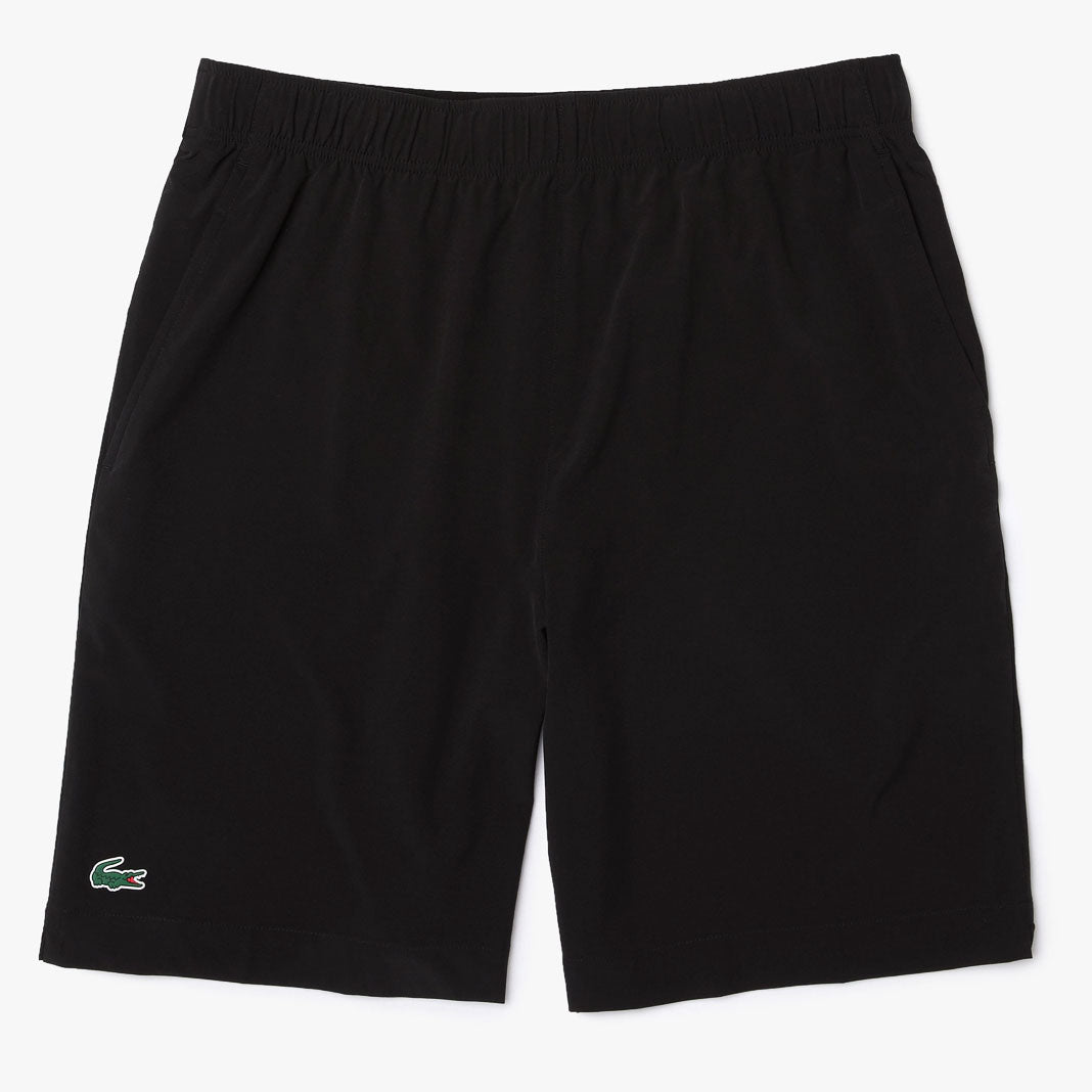 Lacoste Men's Ultra Light Short 8-inch (Black/White)