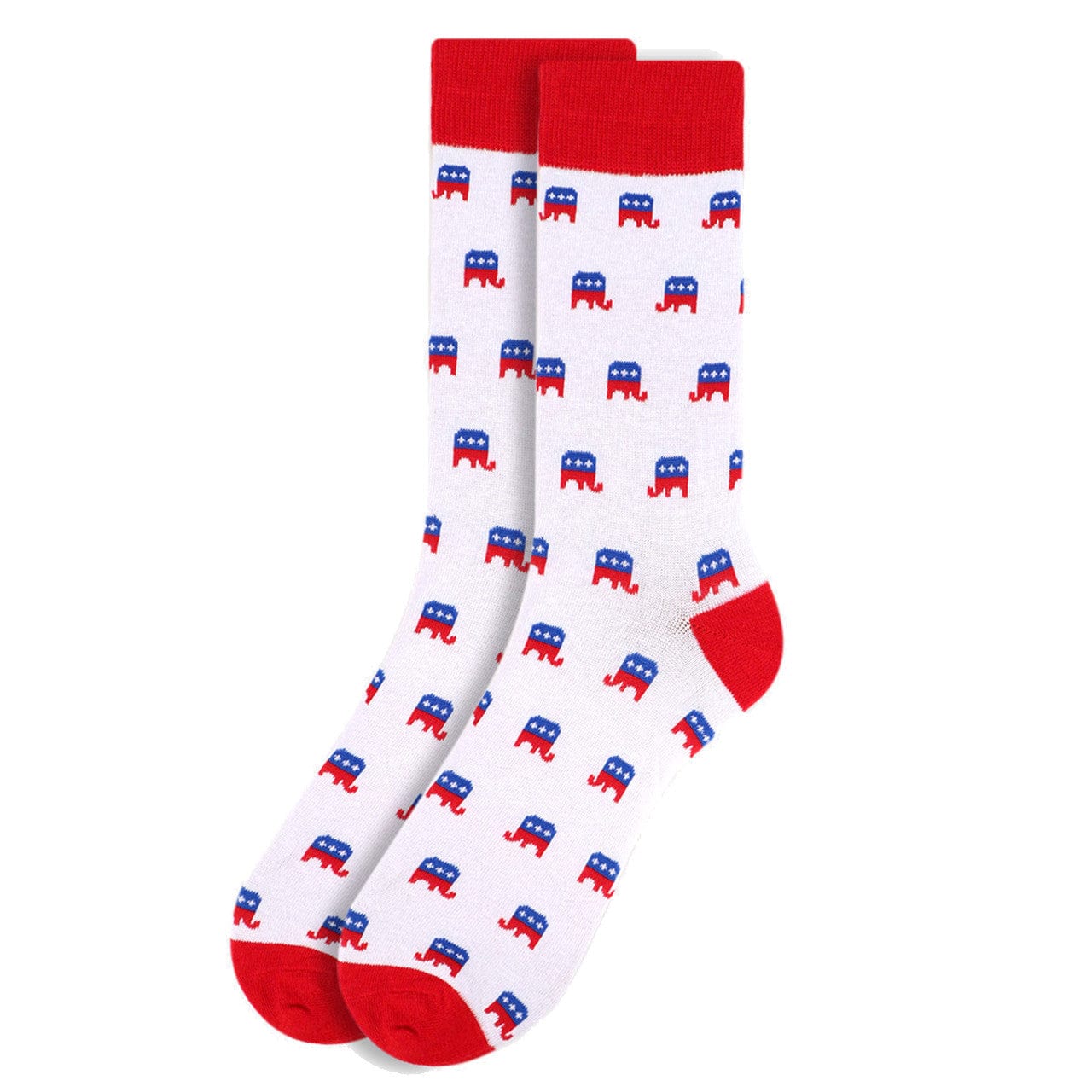 Patriotic Republican Socks Parquet Men's Fun Crew Socks *、mySite、g9winljtr