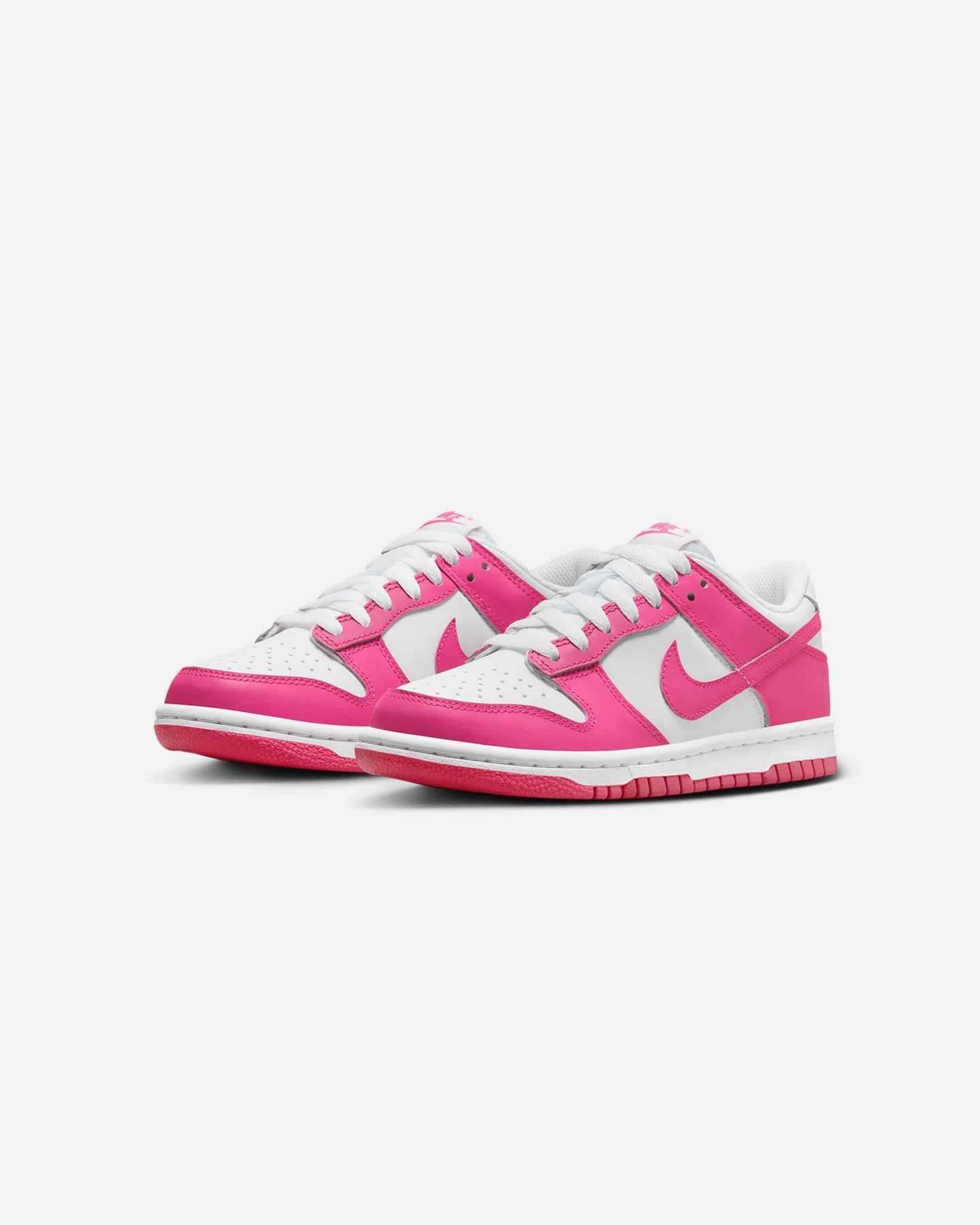 Nike Kids' Dunk Low (GS) White/Laser Fuchsia、mySite、zt4zffjzw