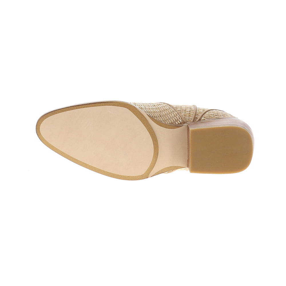 Jenah Raffia Round Toe Pull On Boots、mySite、gtrtttuynbv