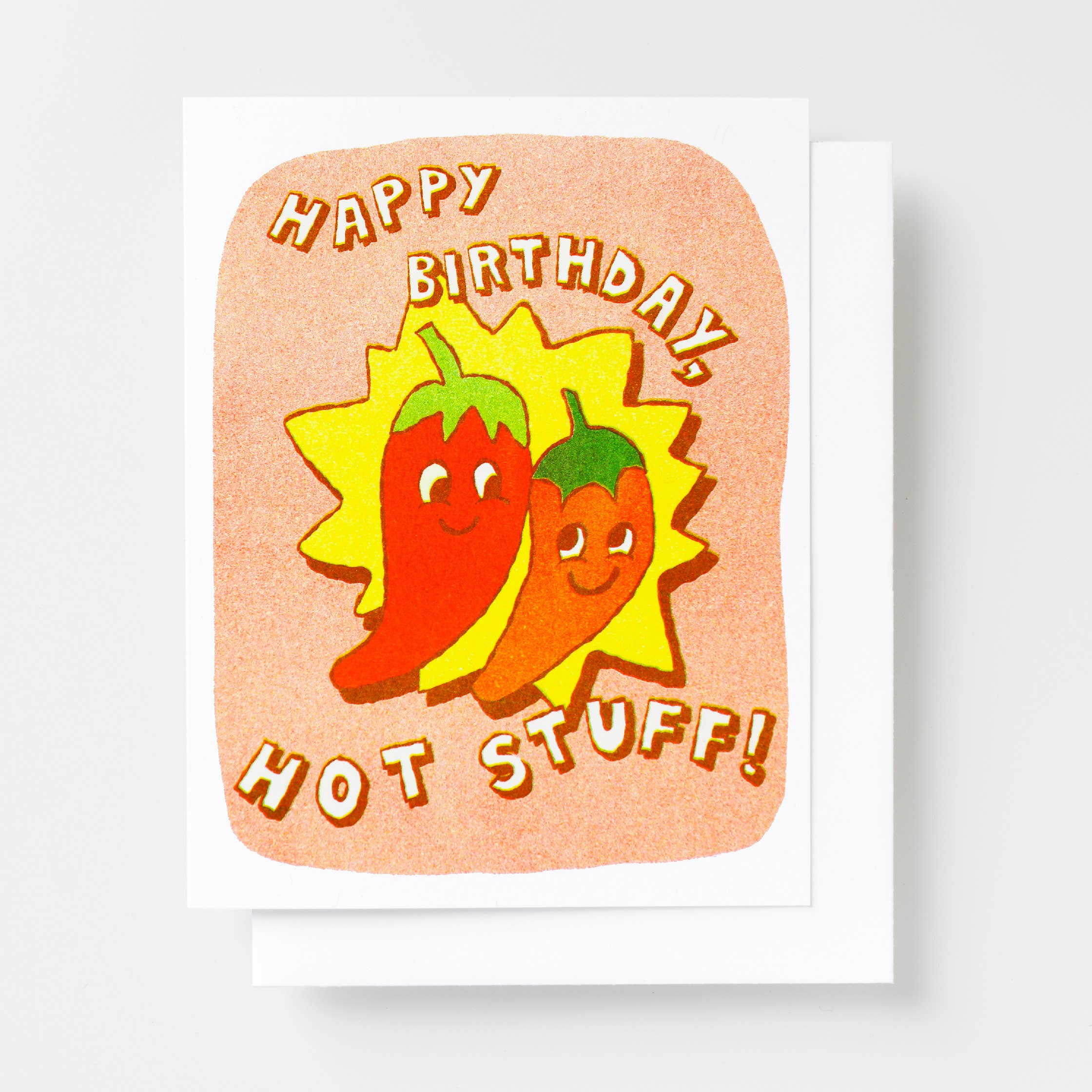 Yellow Owl Workshop - Happy Birthday Hot Stuff Peppers - Bday Risograph Card、mySite、garagedoors4me