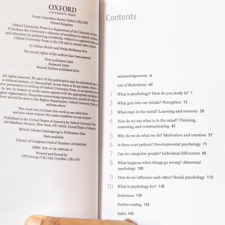 Psychology: A Very Short Introduction、mySite、topwebapps