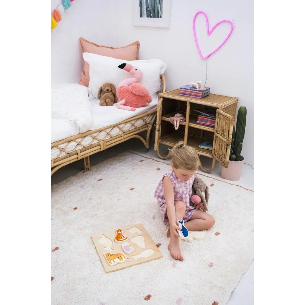 Cotton Berber Going Dotty Pink Washable Area Rug、mySite、gigharbornorthrealestate