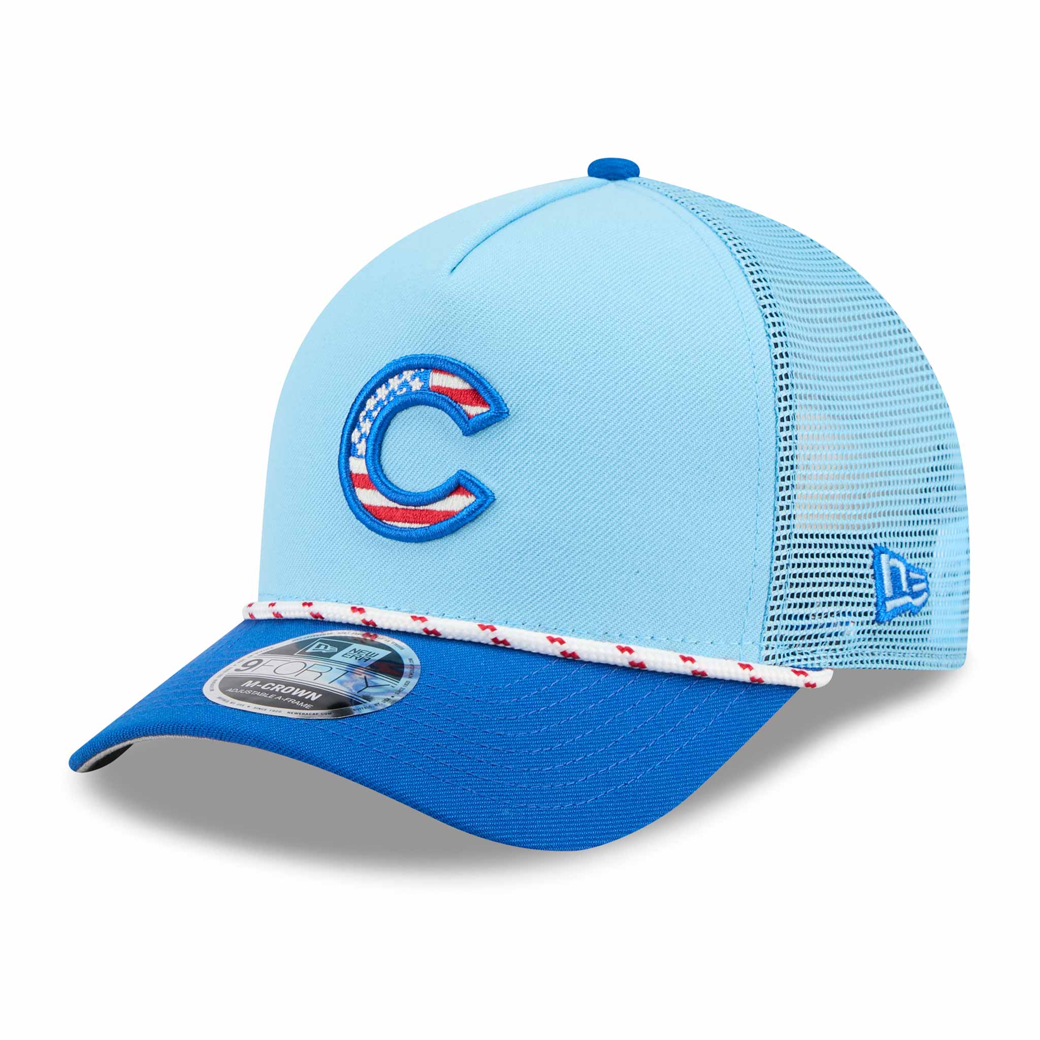 Chicago Cubs New Era 2025 Fourth of July 9FORTY Rope M Crown Adjustable Cap、mySite、vikingsvslions