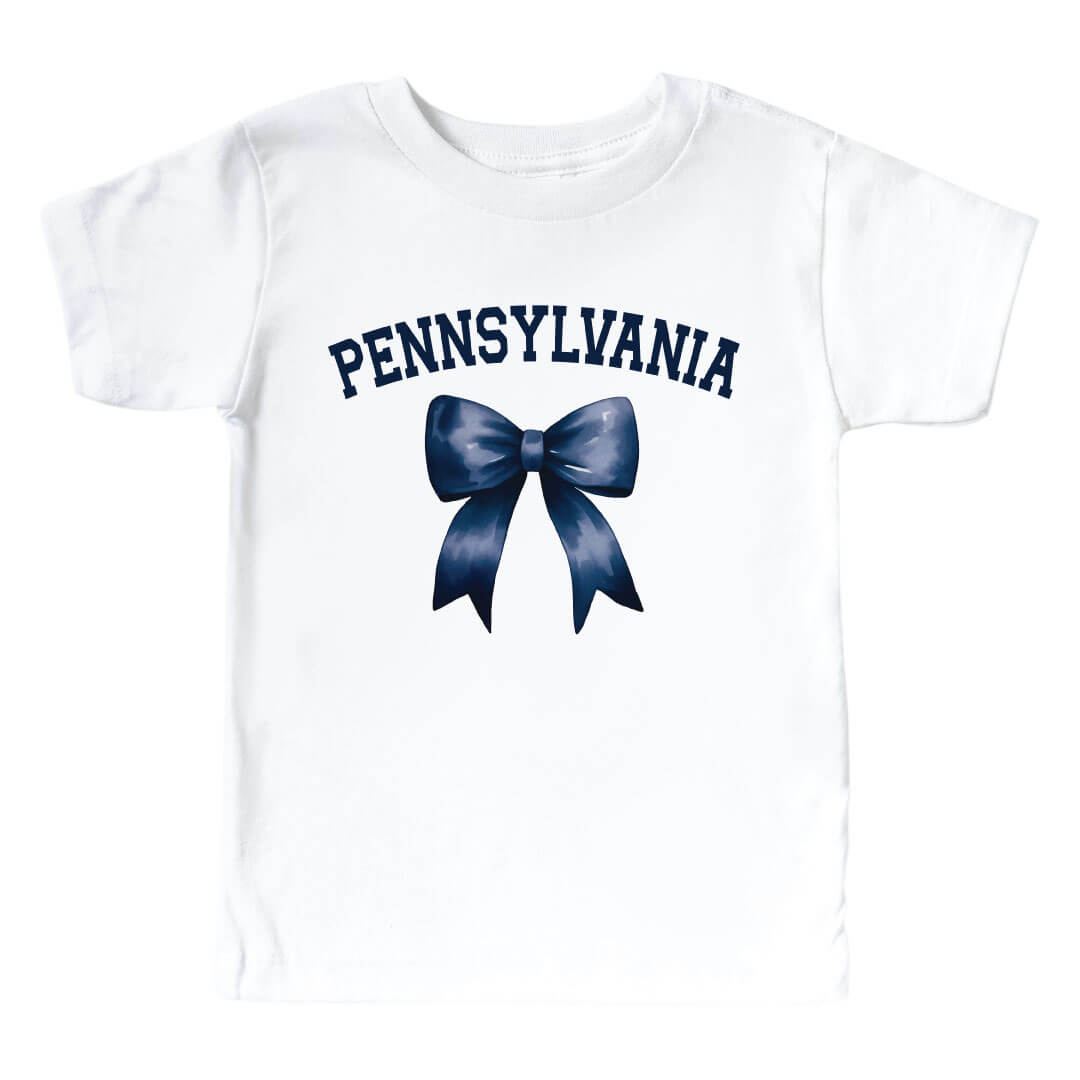  The Pennsylvania State University | Footballs & Bows Kids Graphic Tee、mySite、layawaytickets