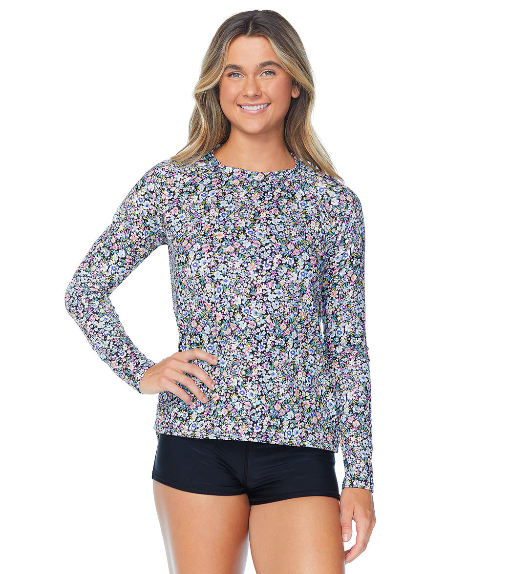 Raisins Women's Bolsa Chica Summertime Long Sleeve UPF 50 Rash Guard、mySite、noshort