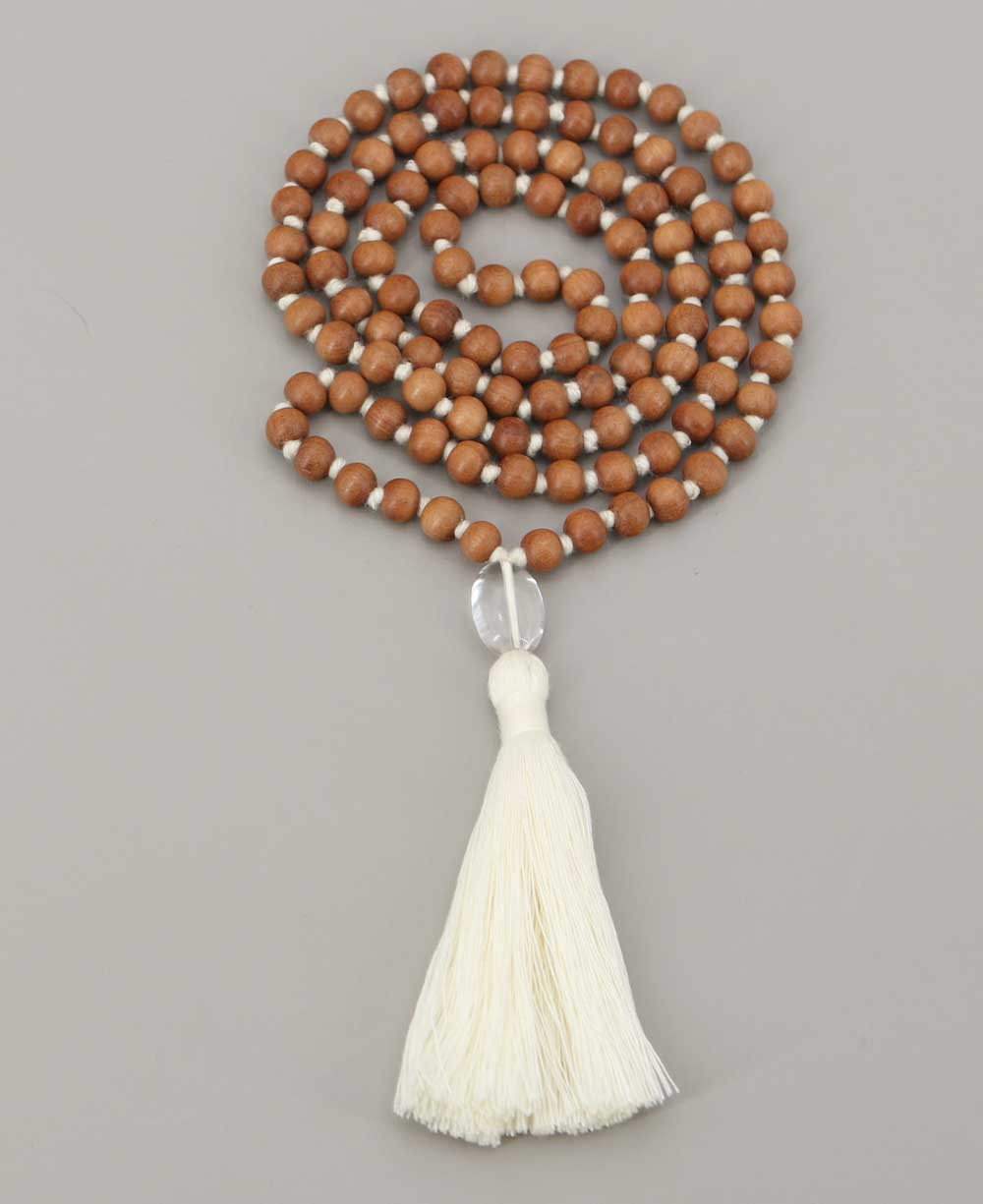 Gentle Sandalwood Beads Meditation Mala, Knotted、mySite、topwebapps