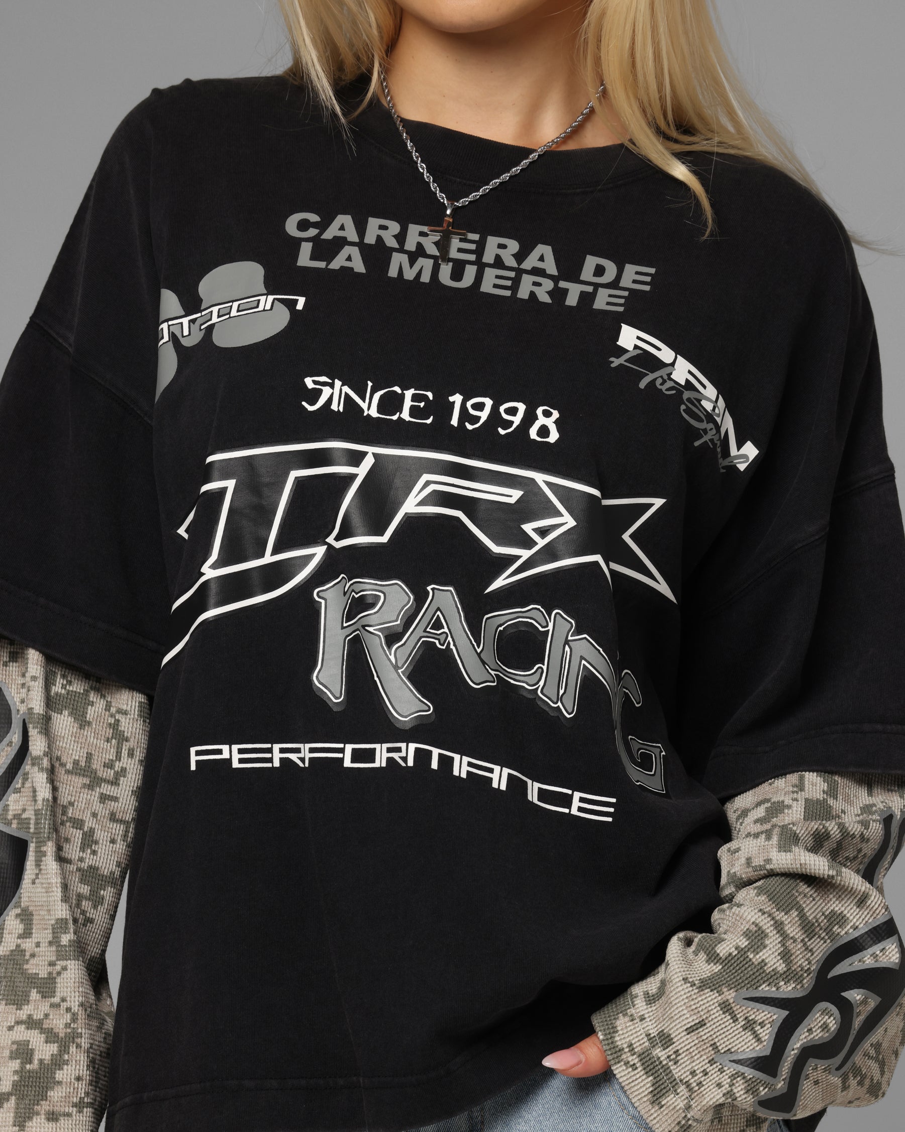 Loiter Performance Layered Long Sleeve T-Shirt Vintage Black、mySite、zt4zffjzw