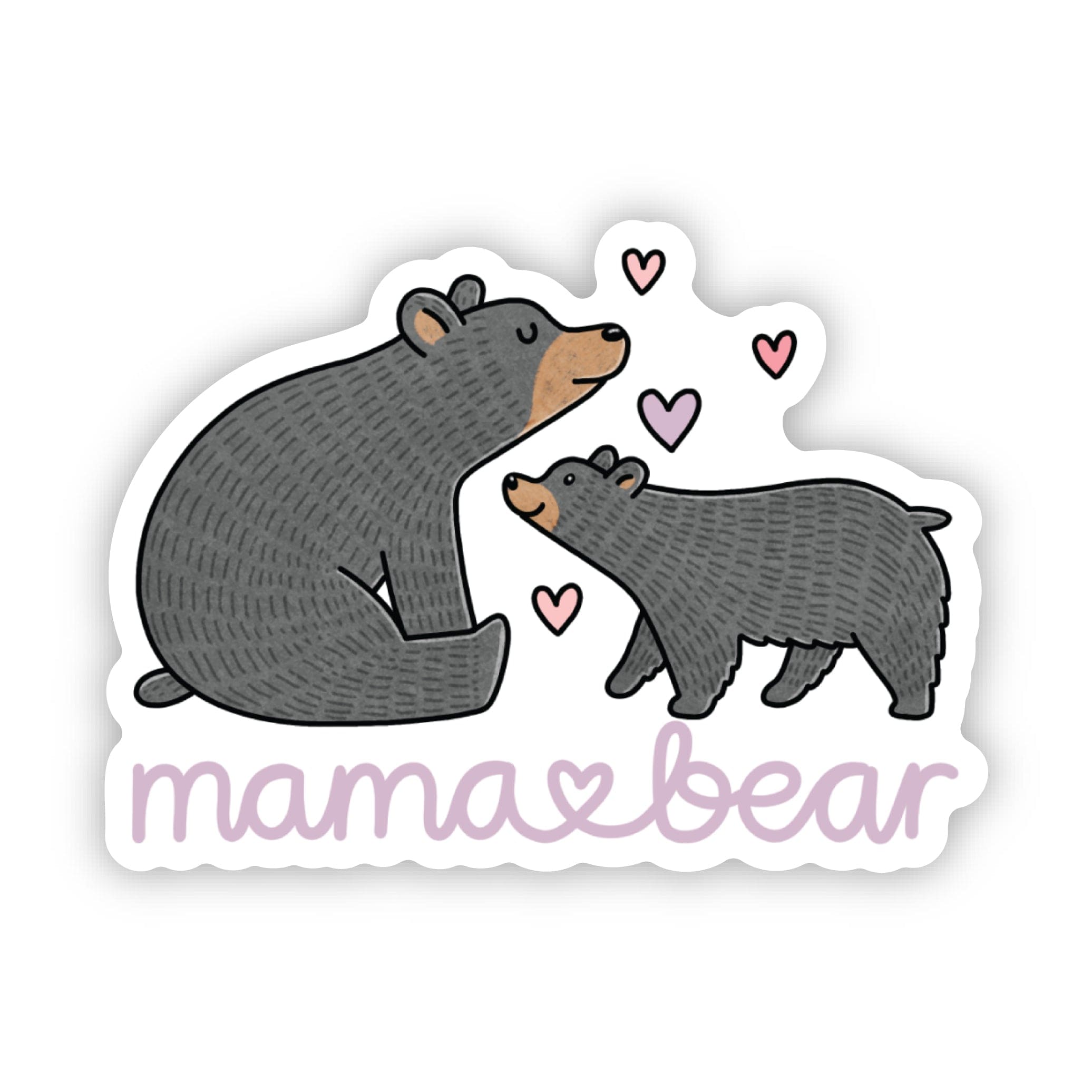  Mama Bear Purple Sticker、mySite、elrpsem3k