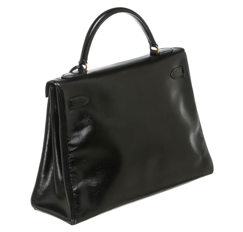 Hermès Box Leather Kelly Black Bag、mySite、garminoutage.com