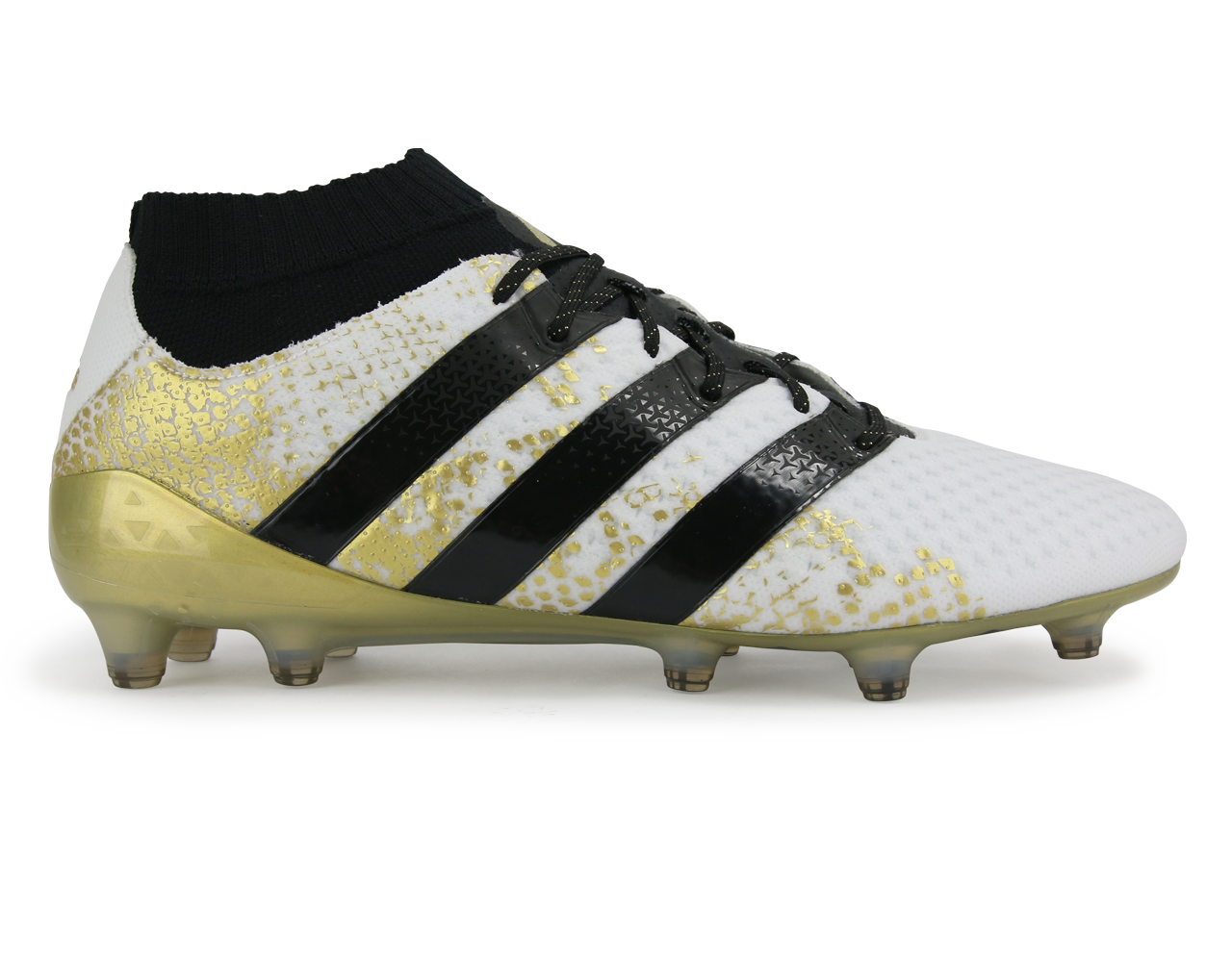 adidas Men's ACE 16.1 Primeknit FG White/Core Black/Gold Metalic、mySite、bottomscart