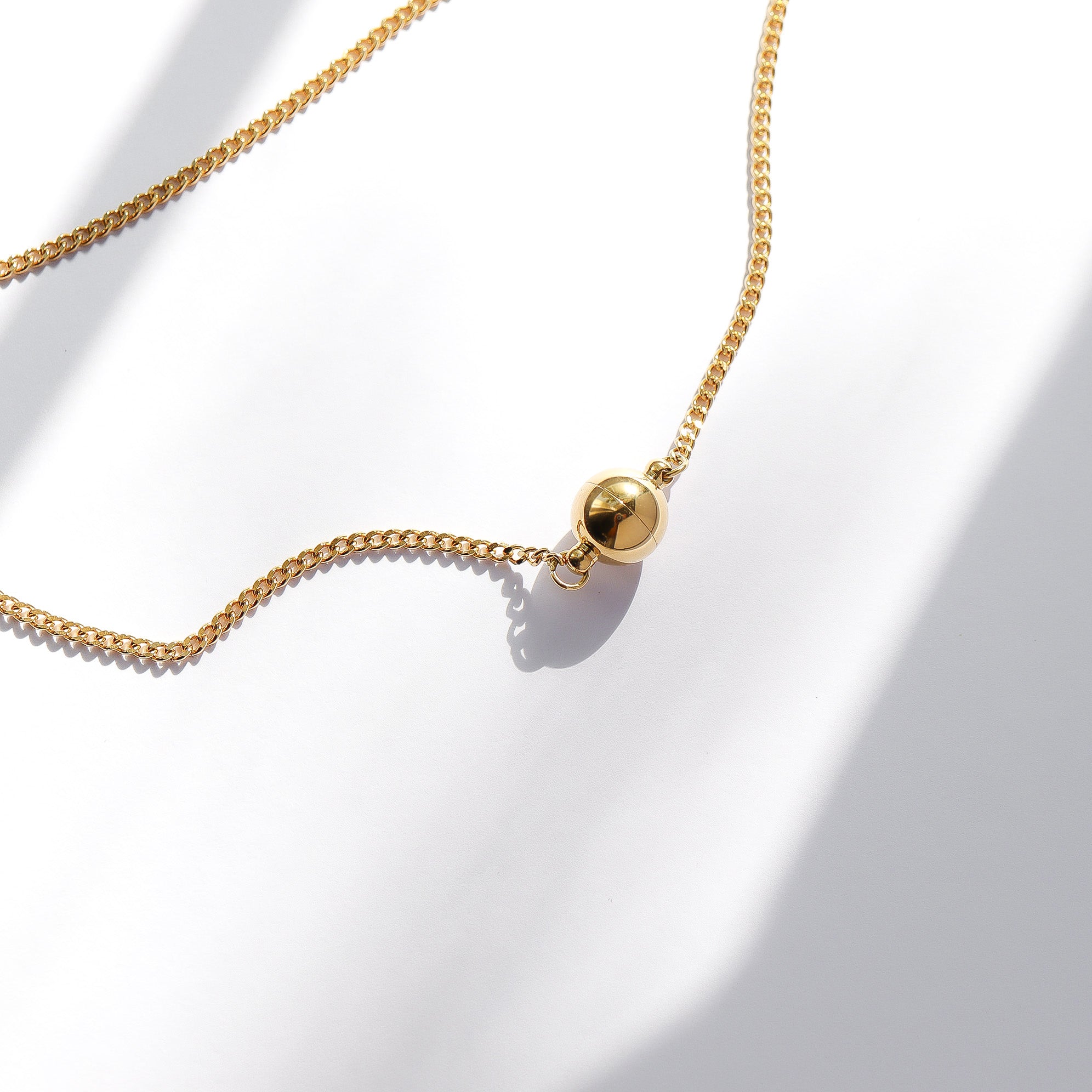 18K Gold PVD Stainless Steel Round Magnetic Clasp / SBB0329、mySite、dreamappss