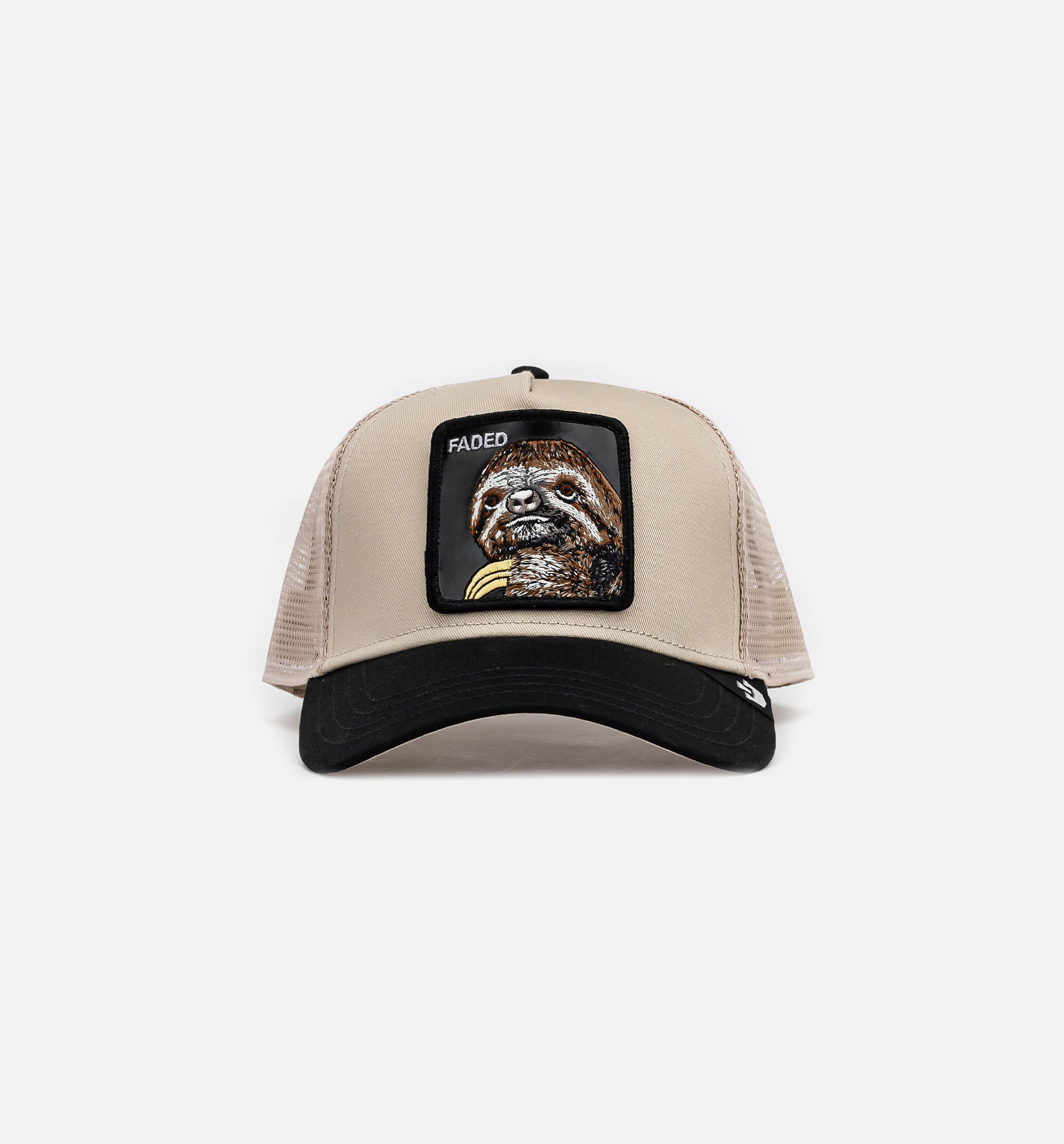 The Faded Sloth Trucker Mens Hat - Tan/Black、mySite、dreamappss