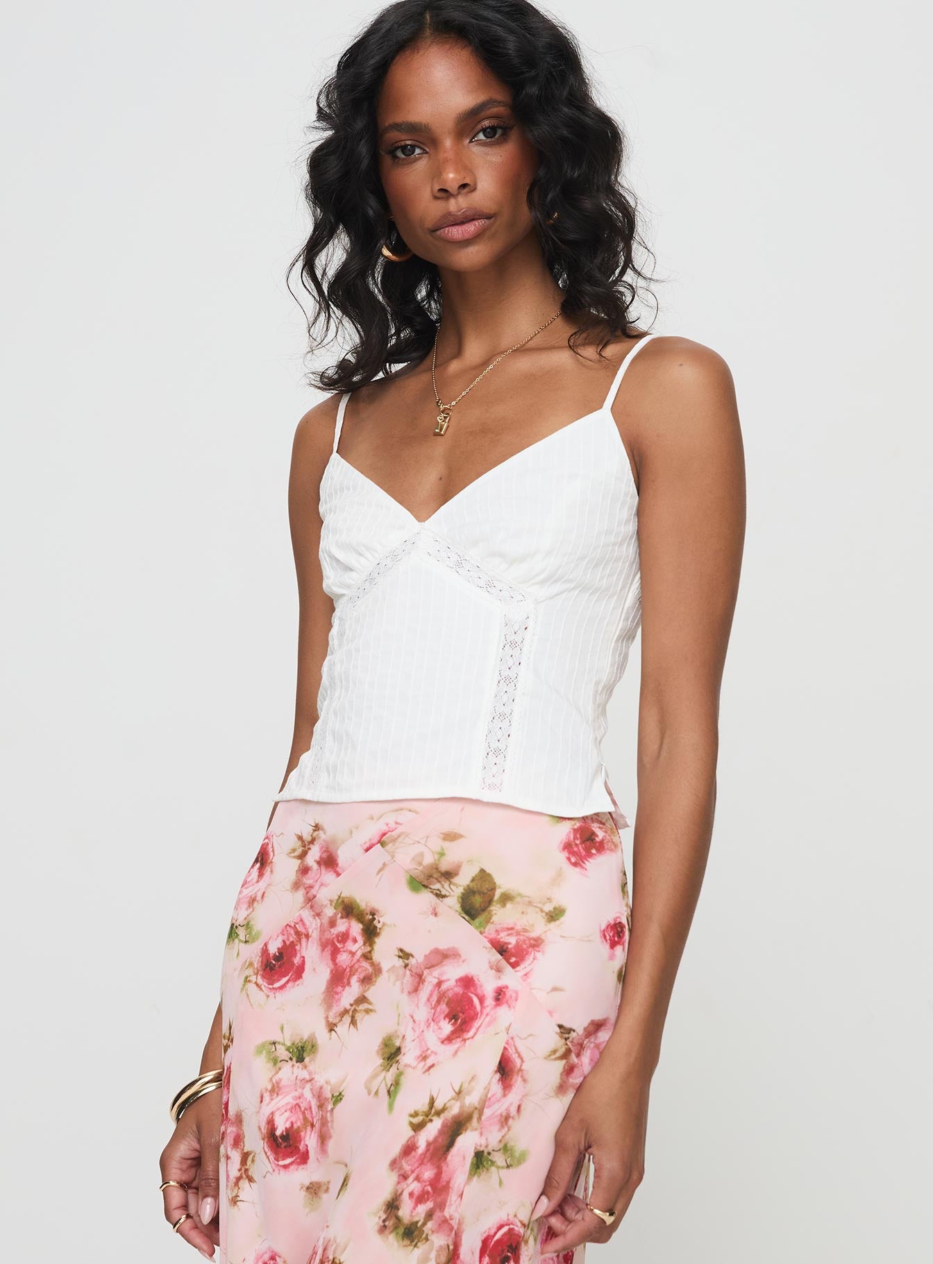 Rusha Cami Top White、mySite、solidvoid