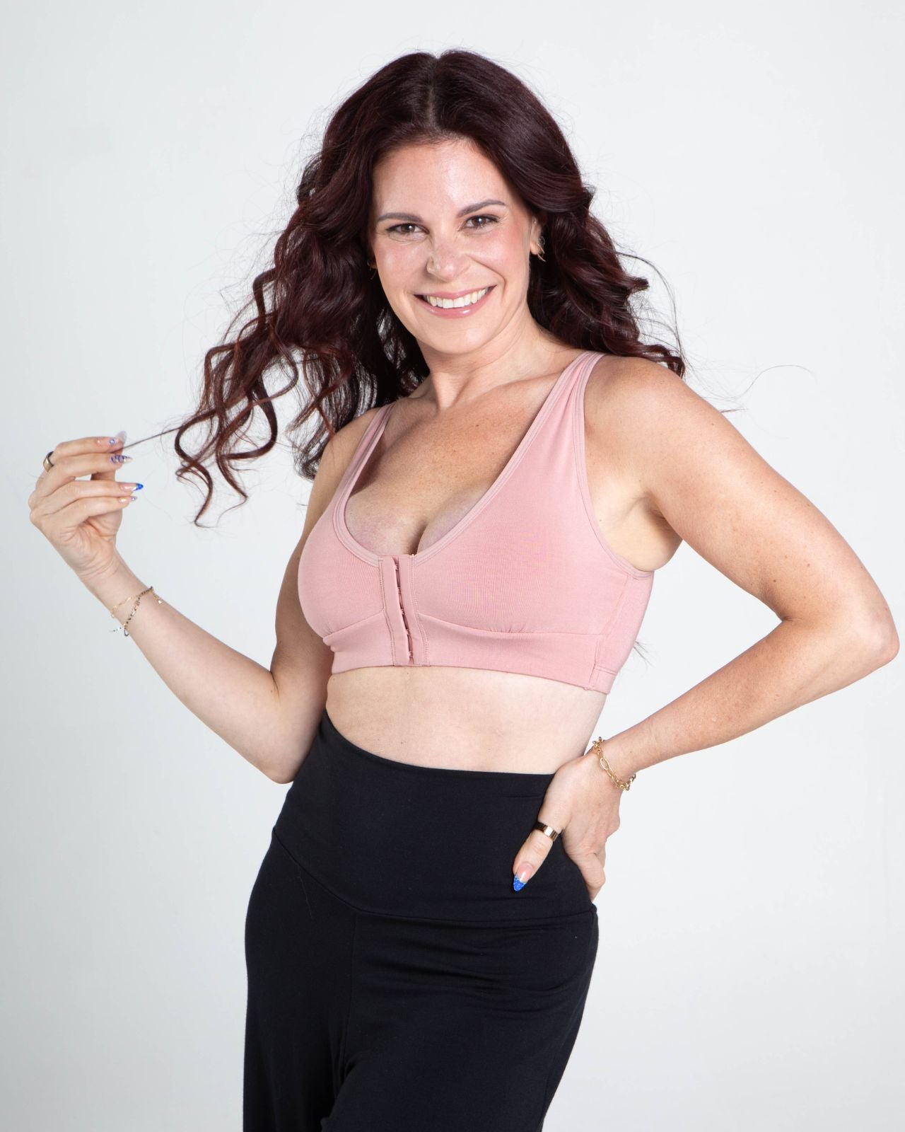 Rora Pocketed Front Closure Bra、mySite、bengalsvssteelers