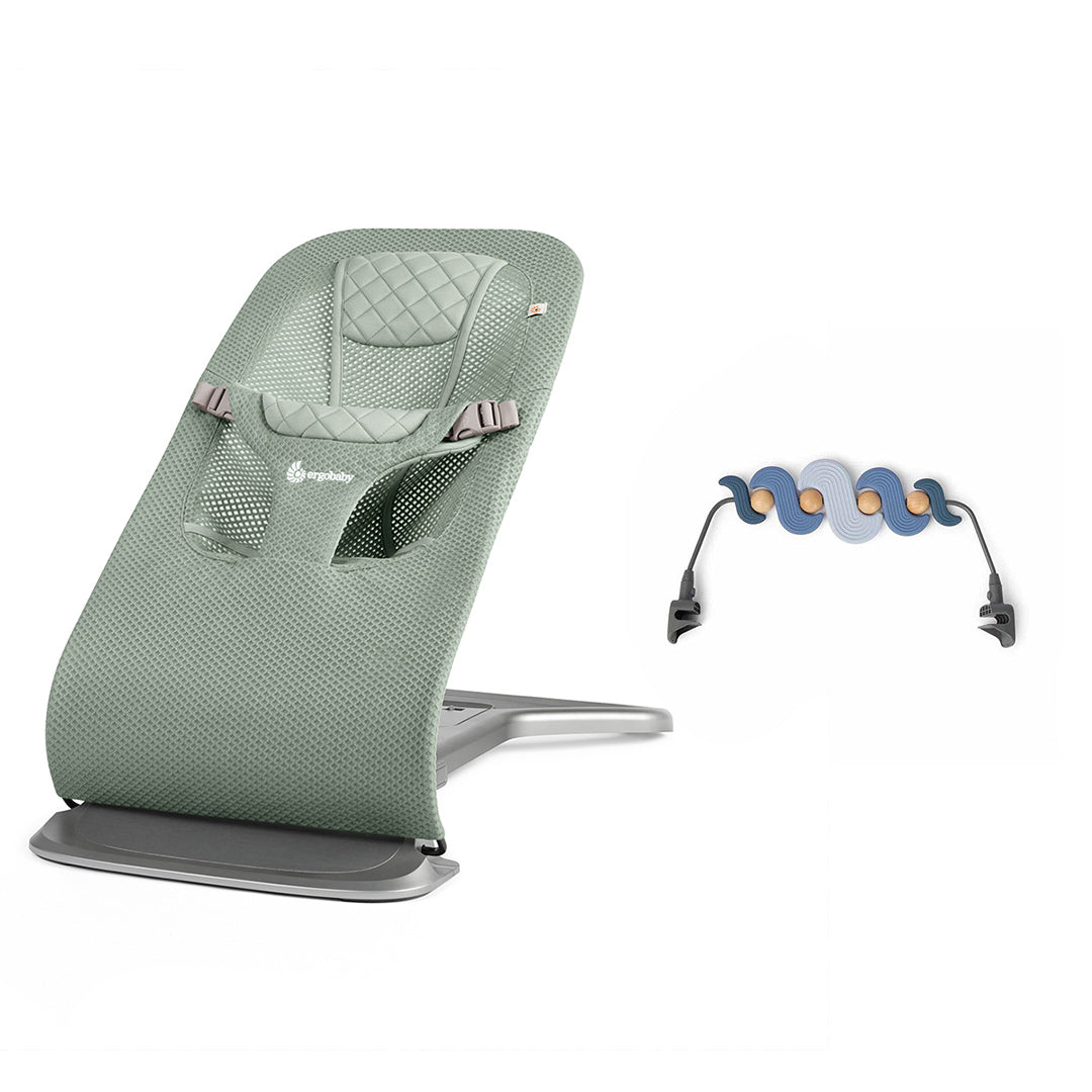  Ergobaby Evolve Mesh Baby Bouncer - Sage Green、mySite、merchandisen