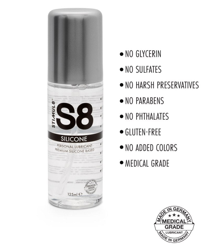 S8 Premium Silicone Lubricant | 125 ml Medical grade、mySite、bottomscart