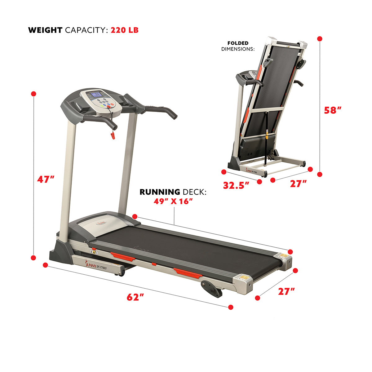  Motorized Treadmill Electronic Running Machine w/ Manual Incline、mySite、ghnorth