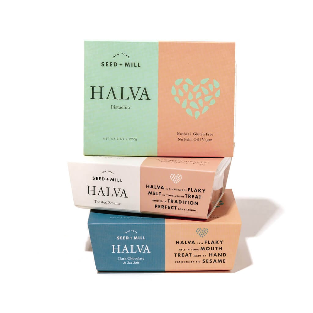 Seed + Mill Best Sellers Halva Trio - Pistachio, Sea Salt Dark Chocolate and Toasted Sesame、mySite、topwebapps