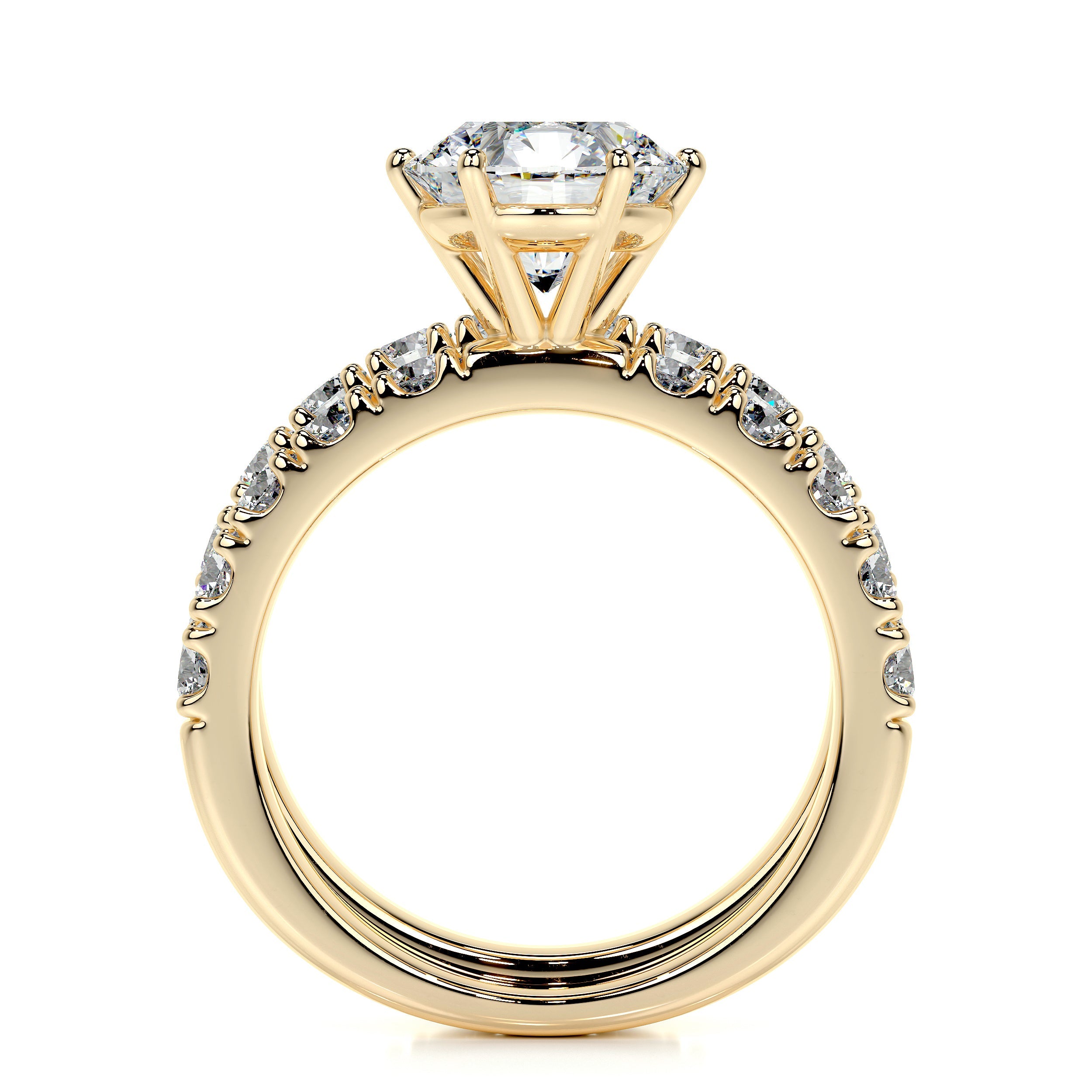 Destiny Lab Grown Diamond Bridal Set -18K Yellow Gold、mySite、hinf8tx79