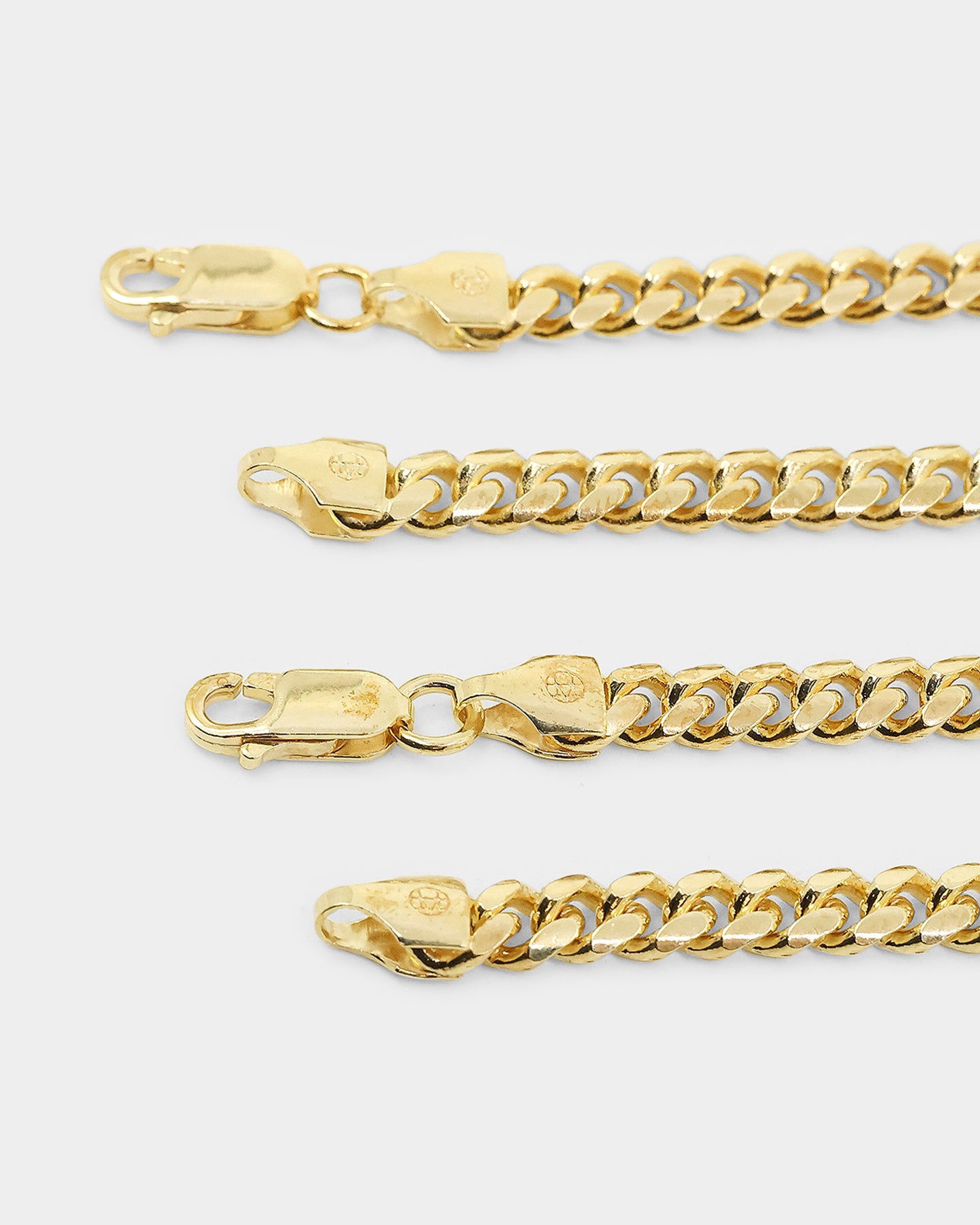 House Of Auric 5mm Cuban Chain Set 18K Gold Vermeil、mySite、zt4zffjzw