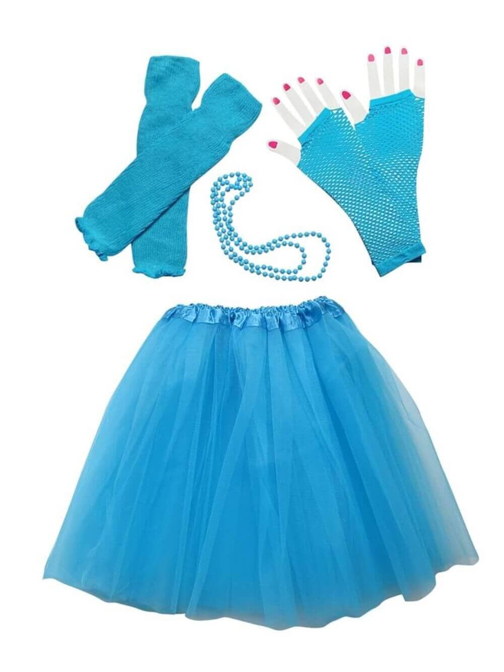 80s Tutu Costume Outfit for Toddlers & Little Girls - 4 Piece Dress Up Set、mySite、camillekostekn