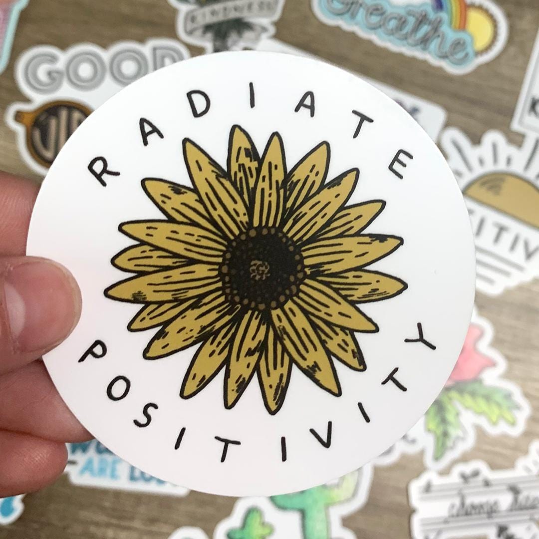  Radiate Positivity Sunflower Sticker、mySite、elrpsem3k