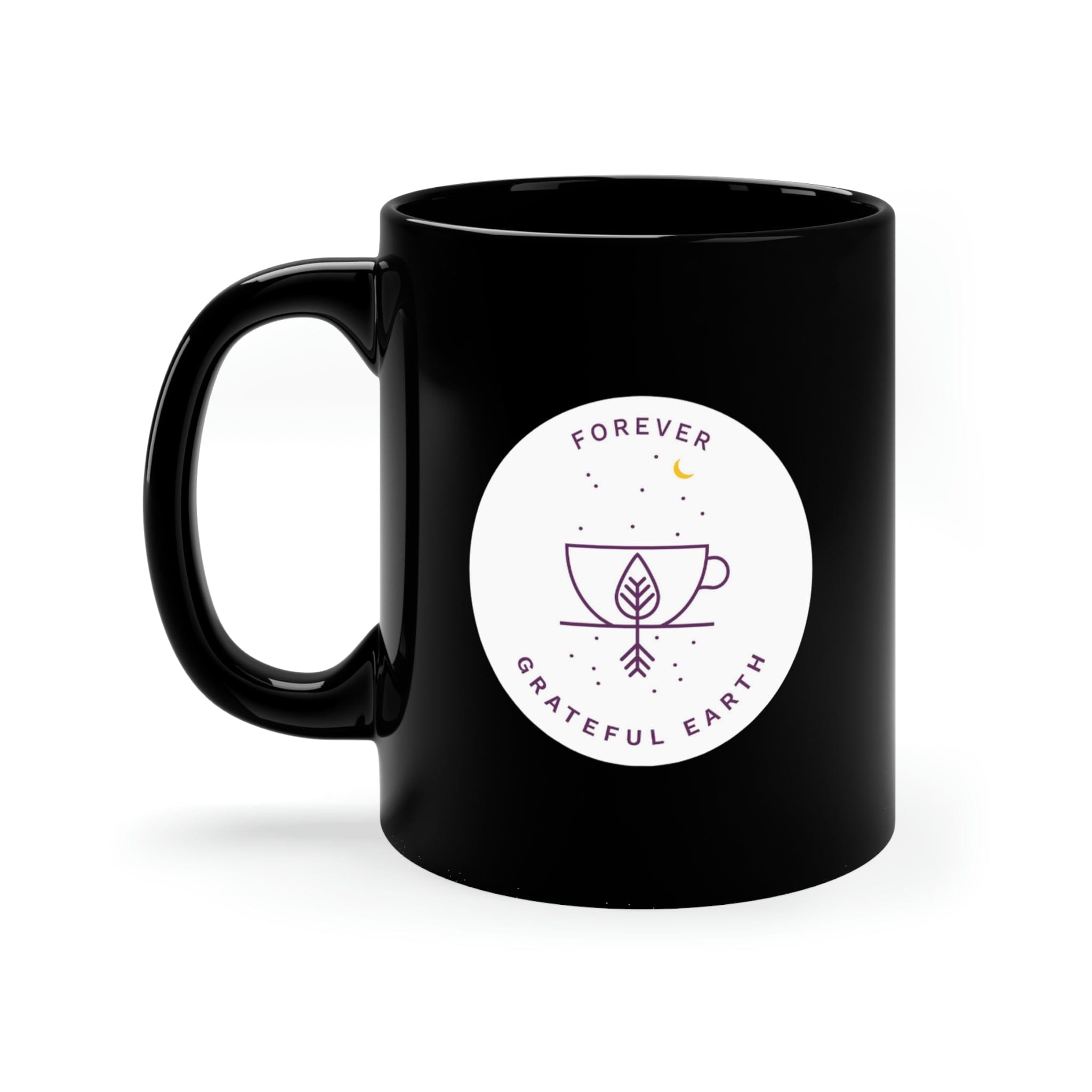 Forever Grateful Earth Love Black Mug、mySite、gigharbornorthrealestate